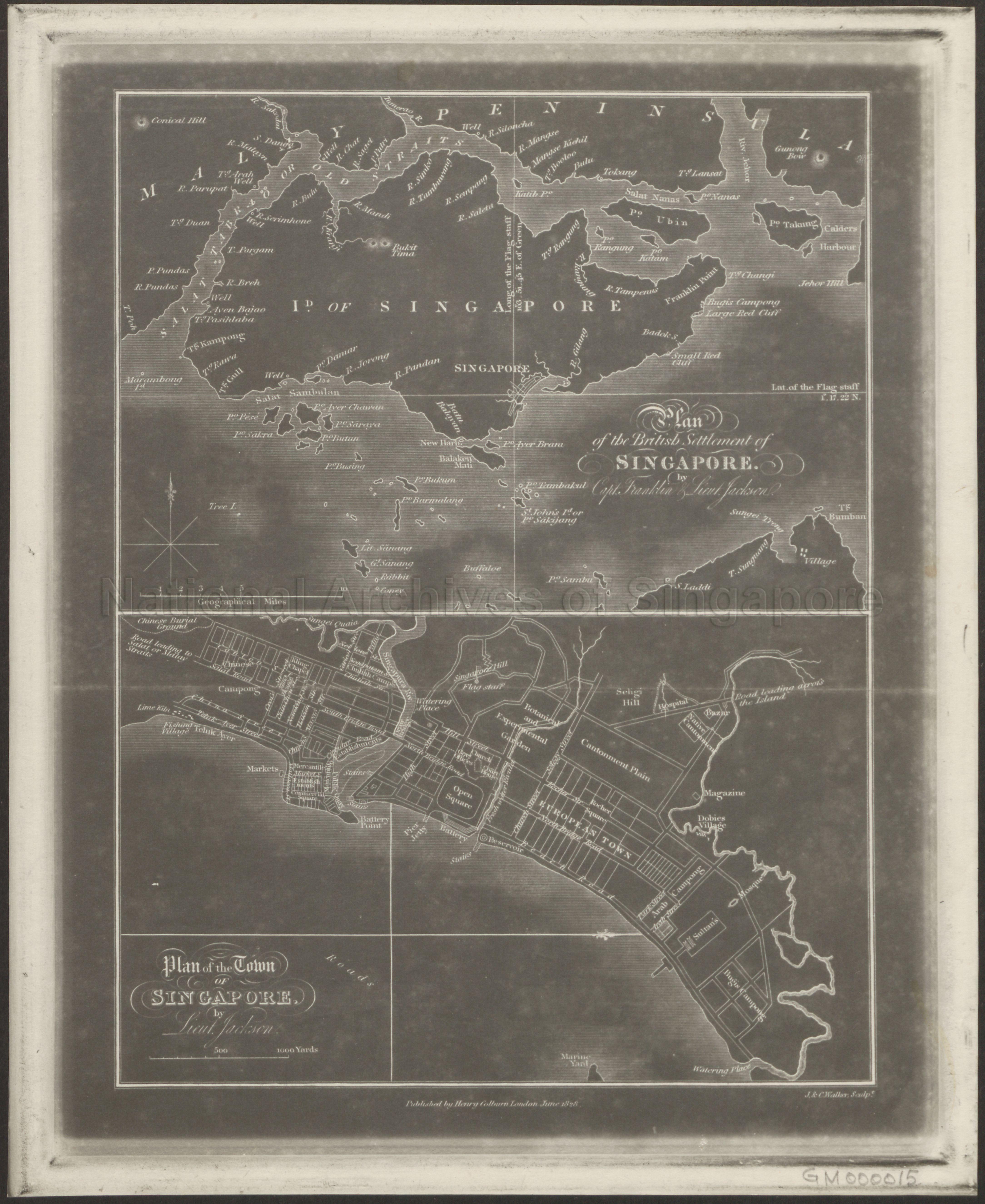 (a) Plan Of The British Settlement Of Singapore By Captain  …