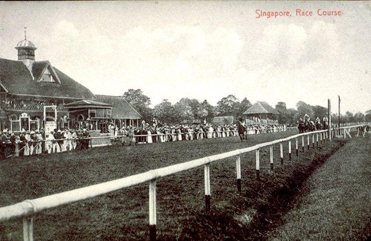 The old Race Course just off Serangoon Road, Singapore. This area is now known as Farrer Park.