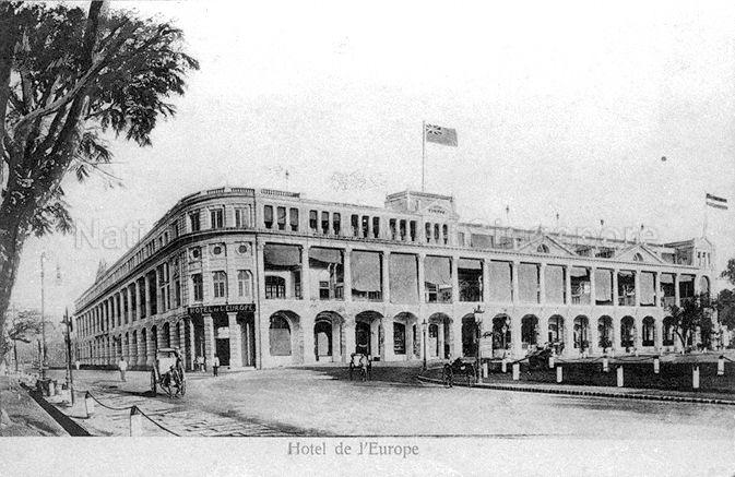 Grand Hotel de l'Europe, Singapore. Originally established by J Castelyns in 1857 as Hotel d'Europe, it was located first in Hill Street, then in Beach Road before moving here (along St Andrew's Road). The building at this location was demolished in early 1900s and the new one was named Grand Hotel de l'Europe. With management changing hands severally, it was renamed as The Europe Hotel in 1918. Its doors were closed in October 1932 and the building was later demolished, making way for the Supreme Court.