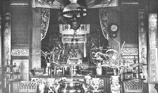 Interior of Snake Temple at Sungei Kluang, Penang