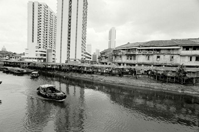 View of Ellenborough market along the Singapore River