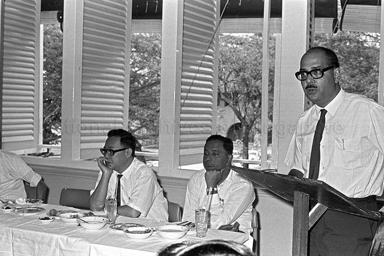 George Bogaars - First from Right. Photo from nas.gov.sg