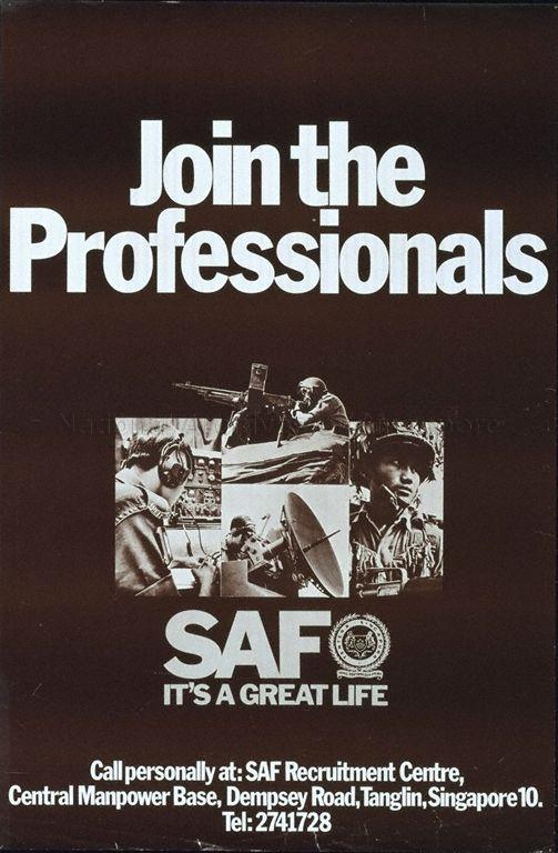 Join the professionals, SAF, it's a great life .