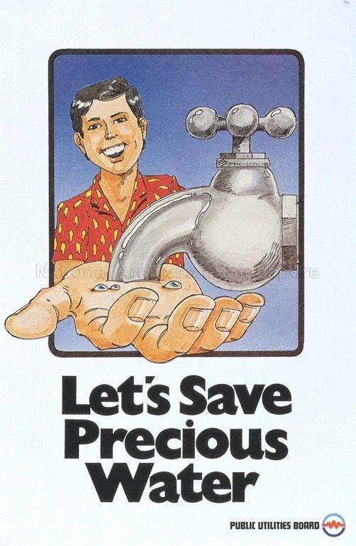 Let's save precious water .