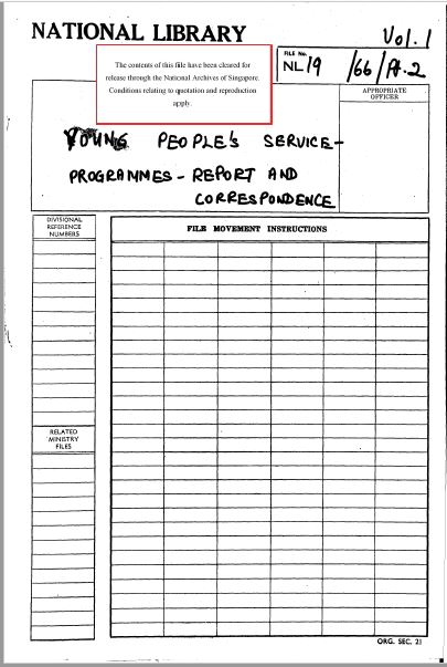 Young Peoples Services - Programme: Reports and Correspondence