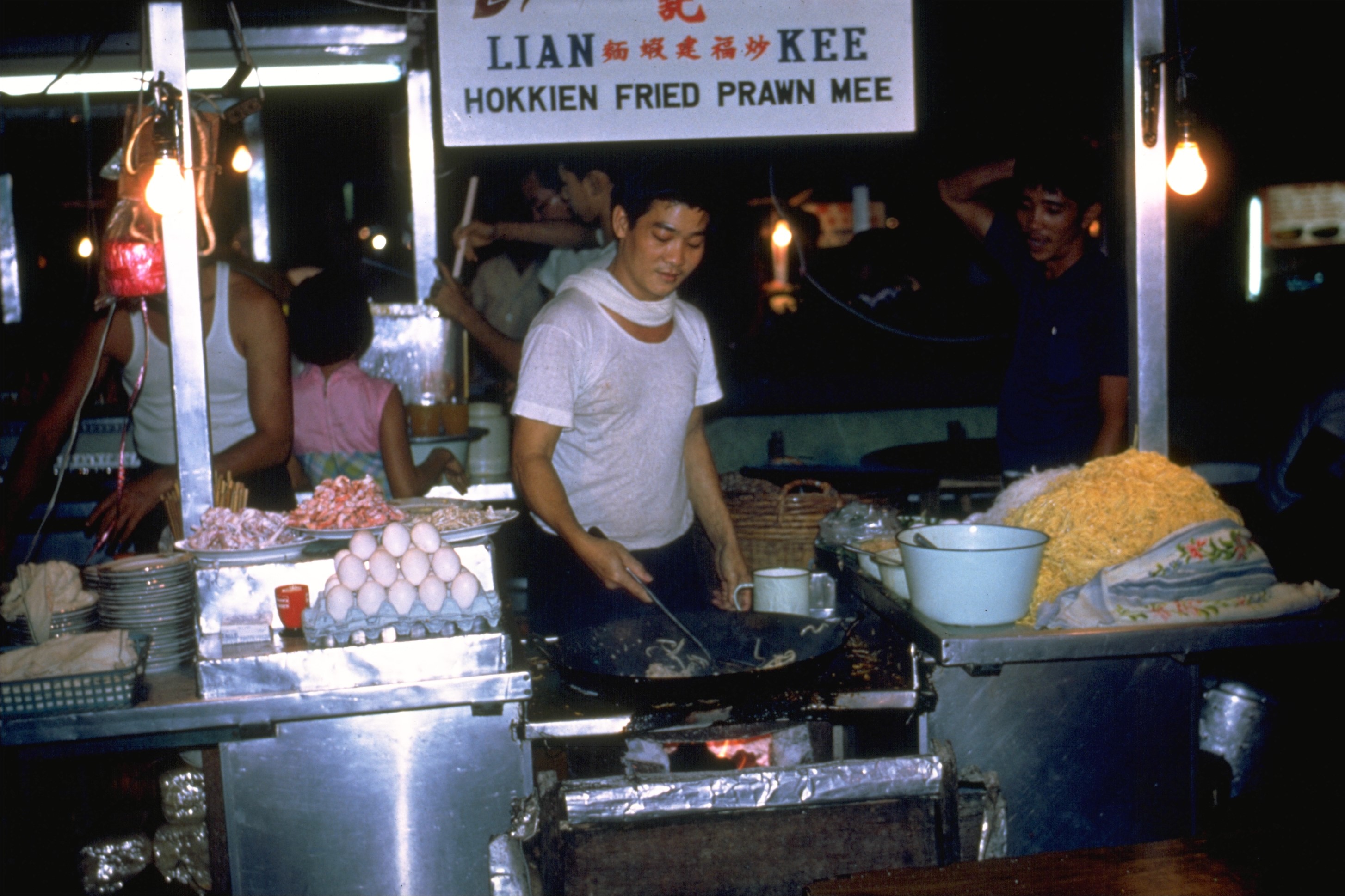 Hawker stall at Orchard Road 1971