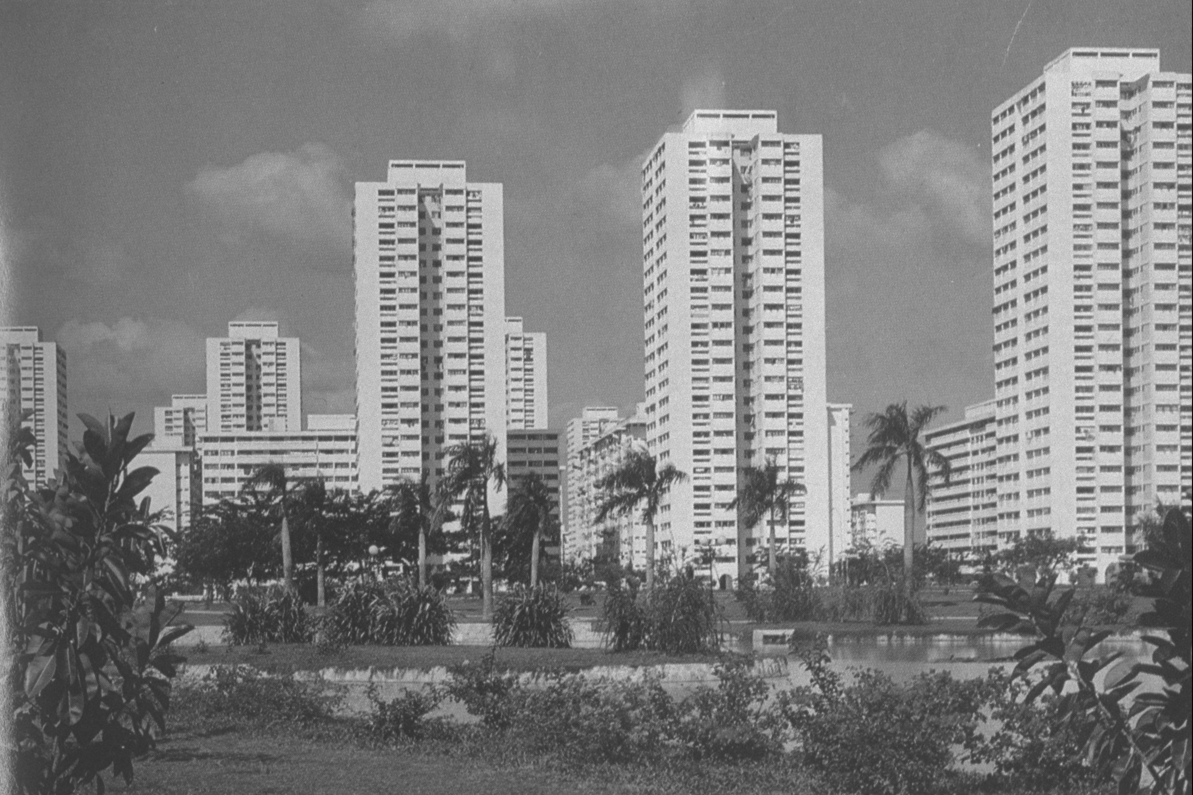 View of Housing and Development Board (HDB) flats at Marine Parade