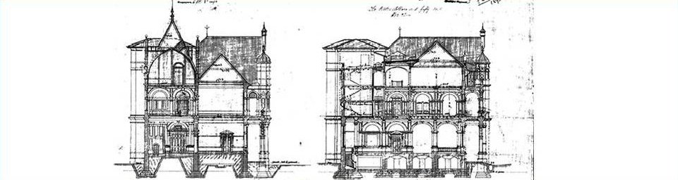 Cross section of new bank building, Collyer Quay
