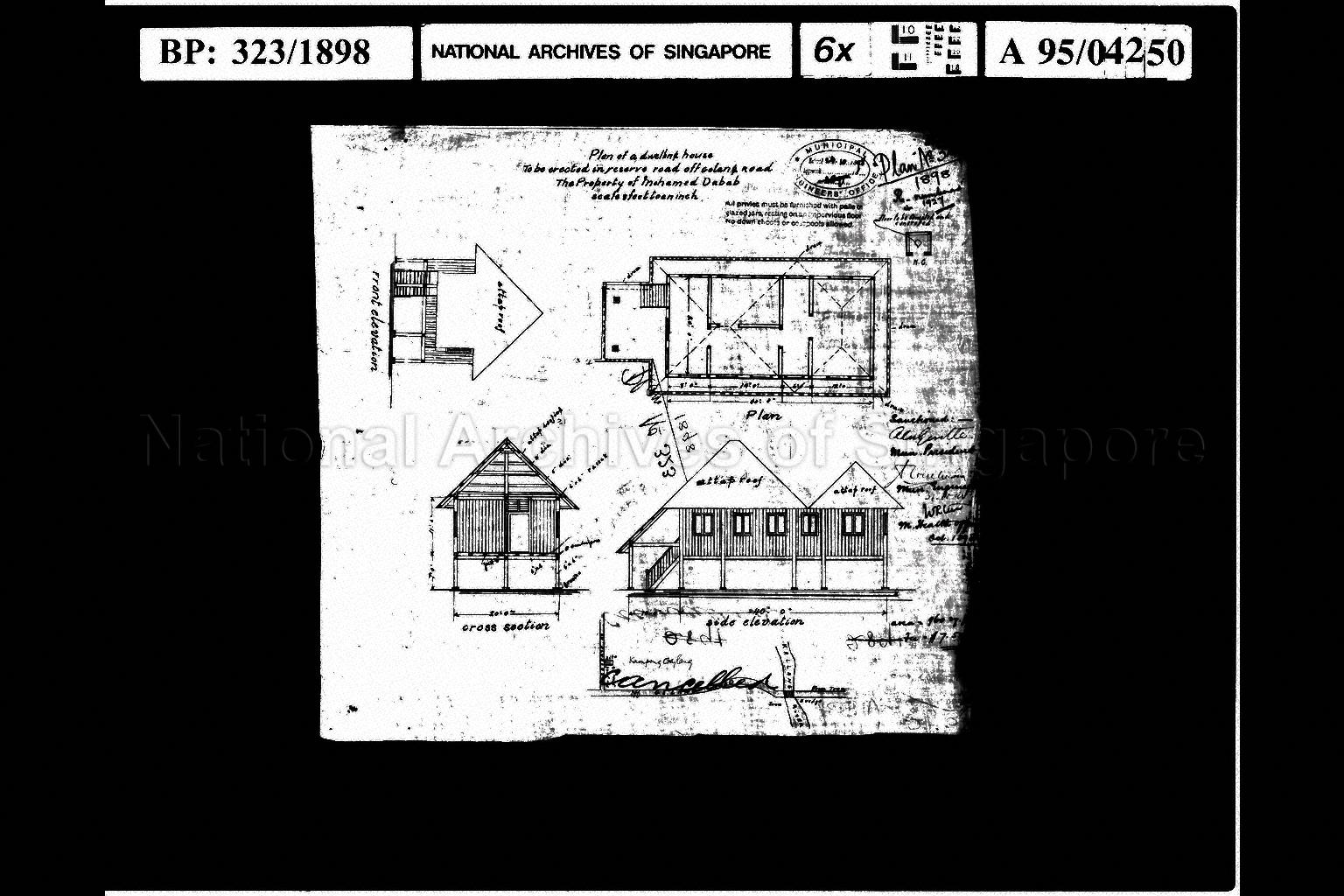 PLAN OF A DWELLING HOUSE