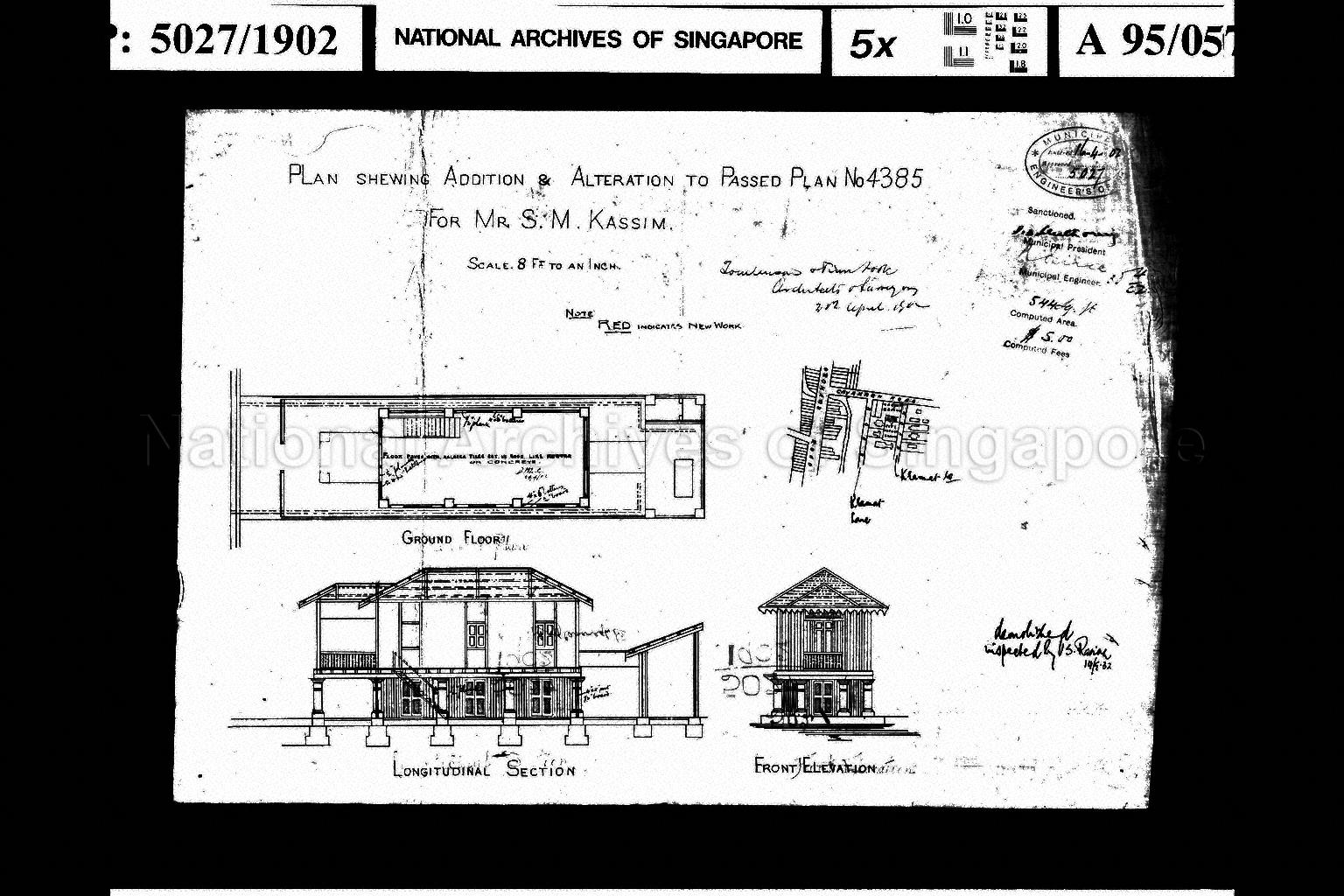 ADDITION AND ALTERATION TO (DWELLING HOUSE) PASSED PLAN 4385