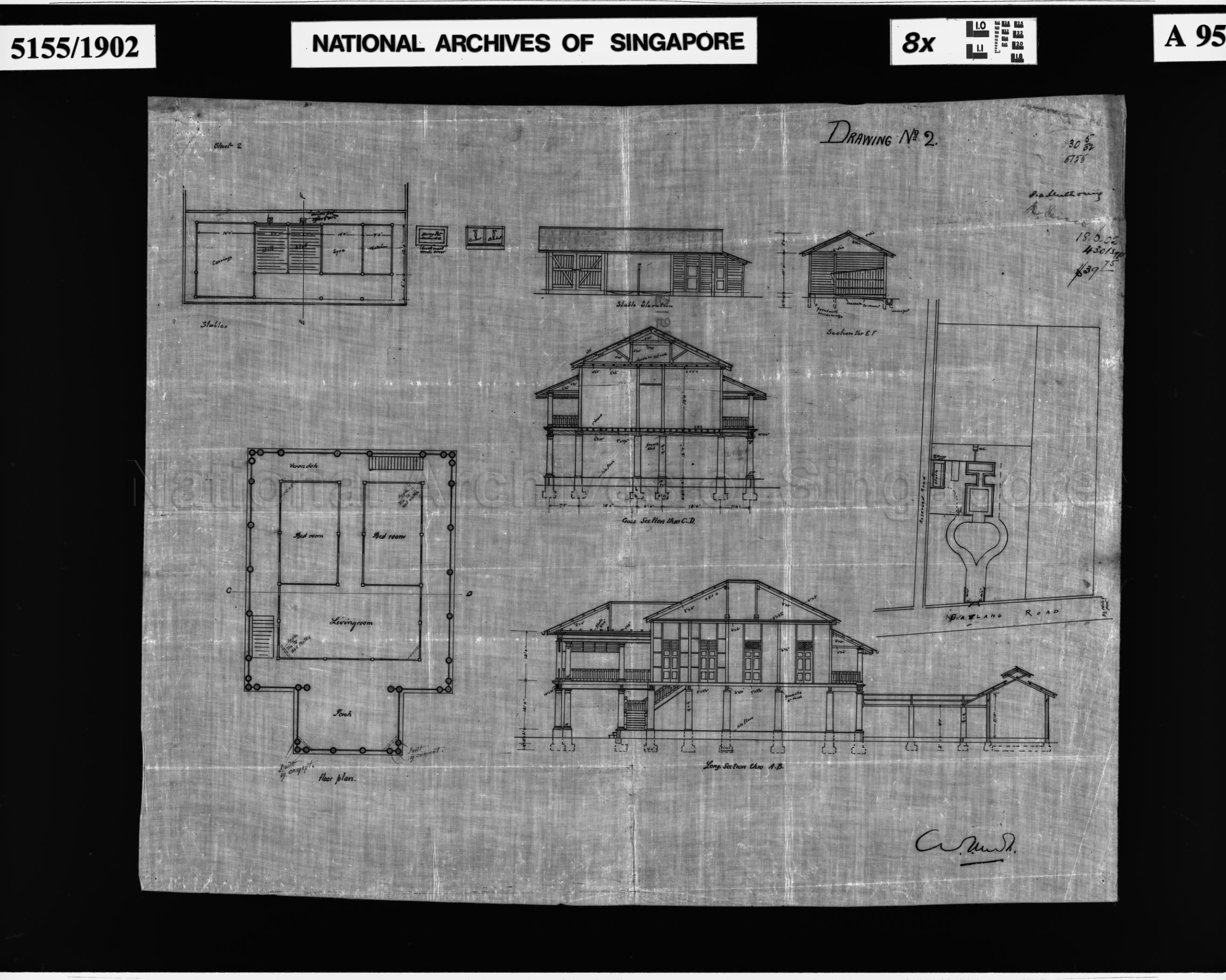 BUNGALOW - FLOOR PLANS, ELEVATION AND SECTIONS - DRAWING NO  …