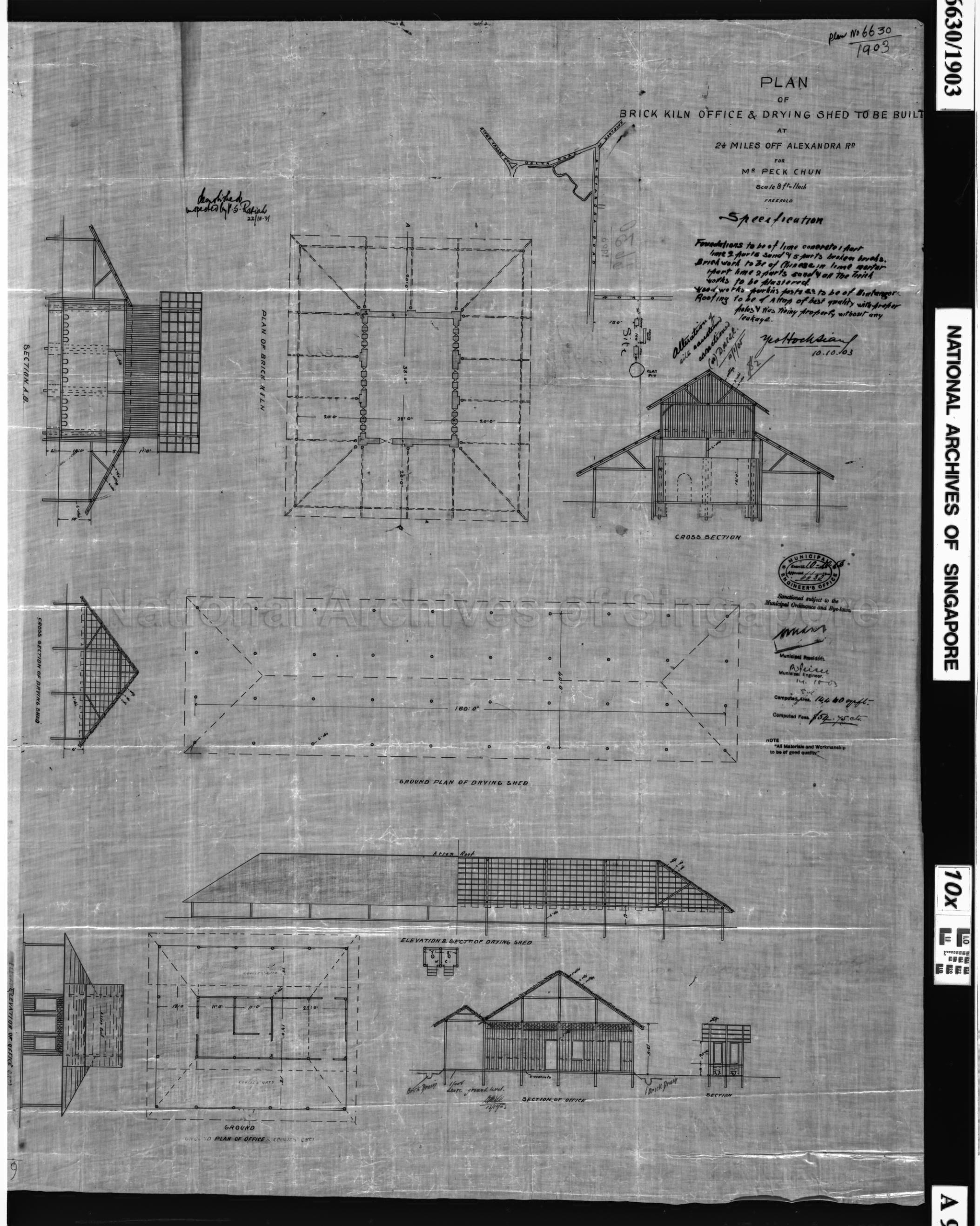 BRICK KILN, OFFICE & DRYING SHED