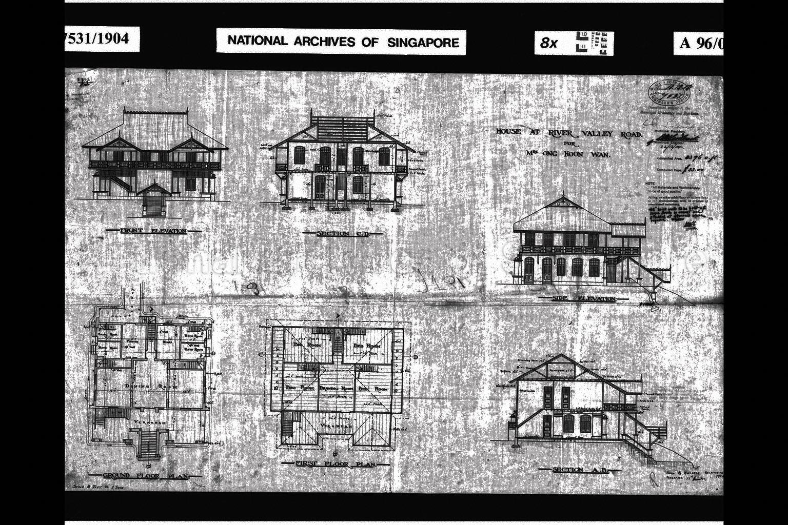 DWELLING HOUSE (GROUND AND FIRST FLOOR PLAN, FRONT AND SIDE