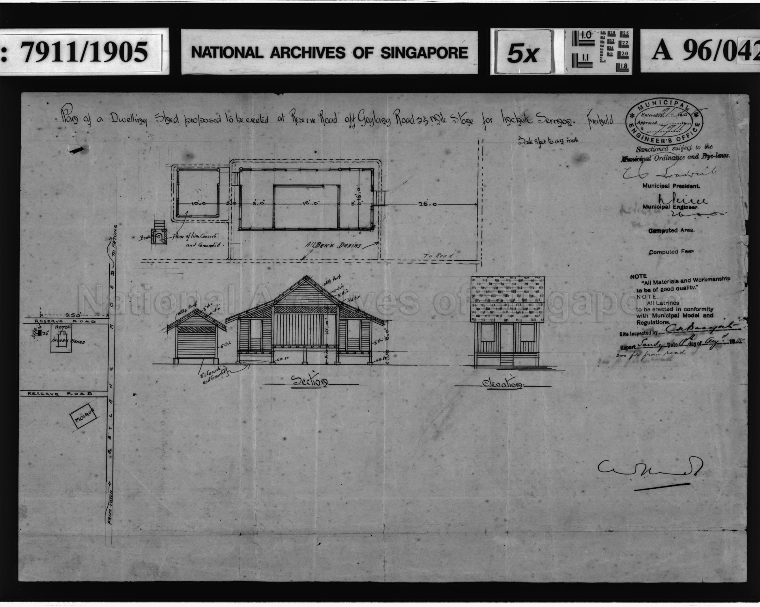 DWELLING SHED (MISSING COMPUTATED AREA AND FEES)
