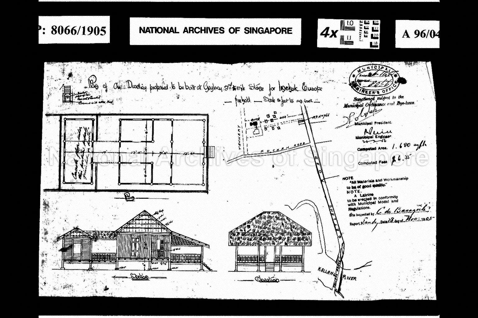 DWELLING SHED (KEY PLAN HORIZONTALLY AT BOTTOM RIGHT)