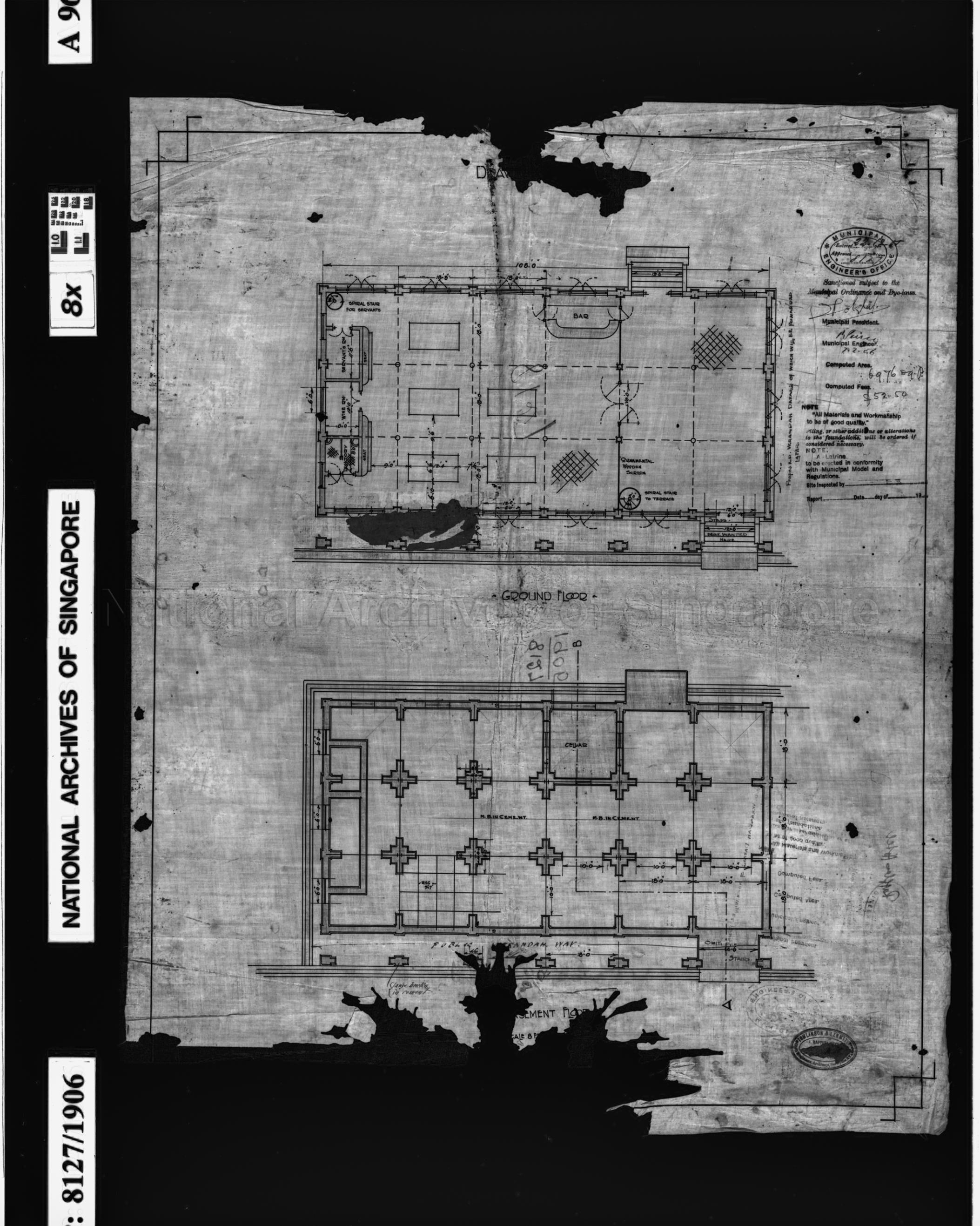 BILLIARD ROOM (DRAWING NO 1)