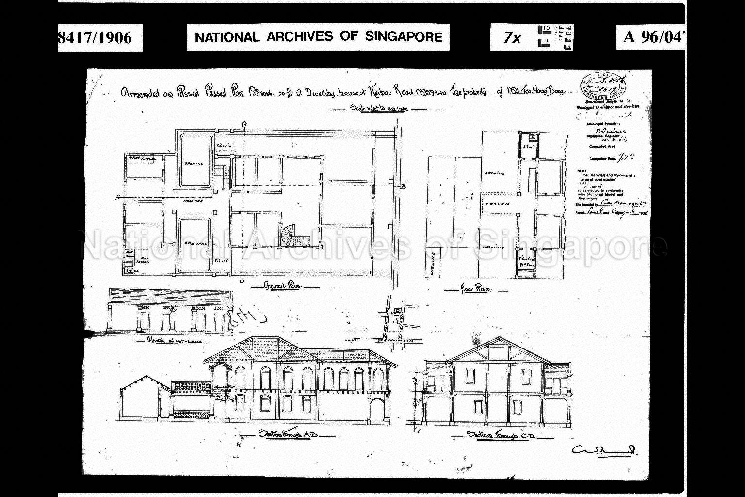 DWELLING HOUSE (AMENDMENTS TO PASSED PLAN NO.8086)