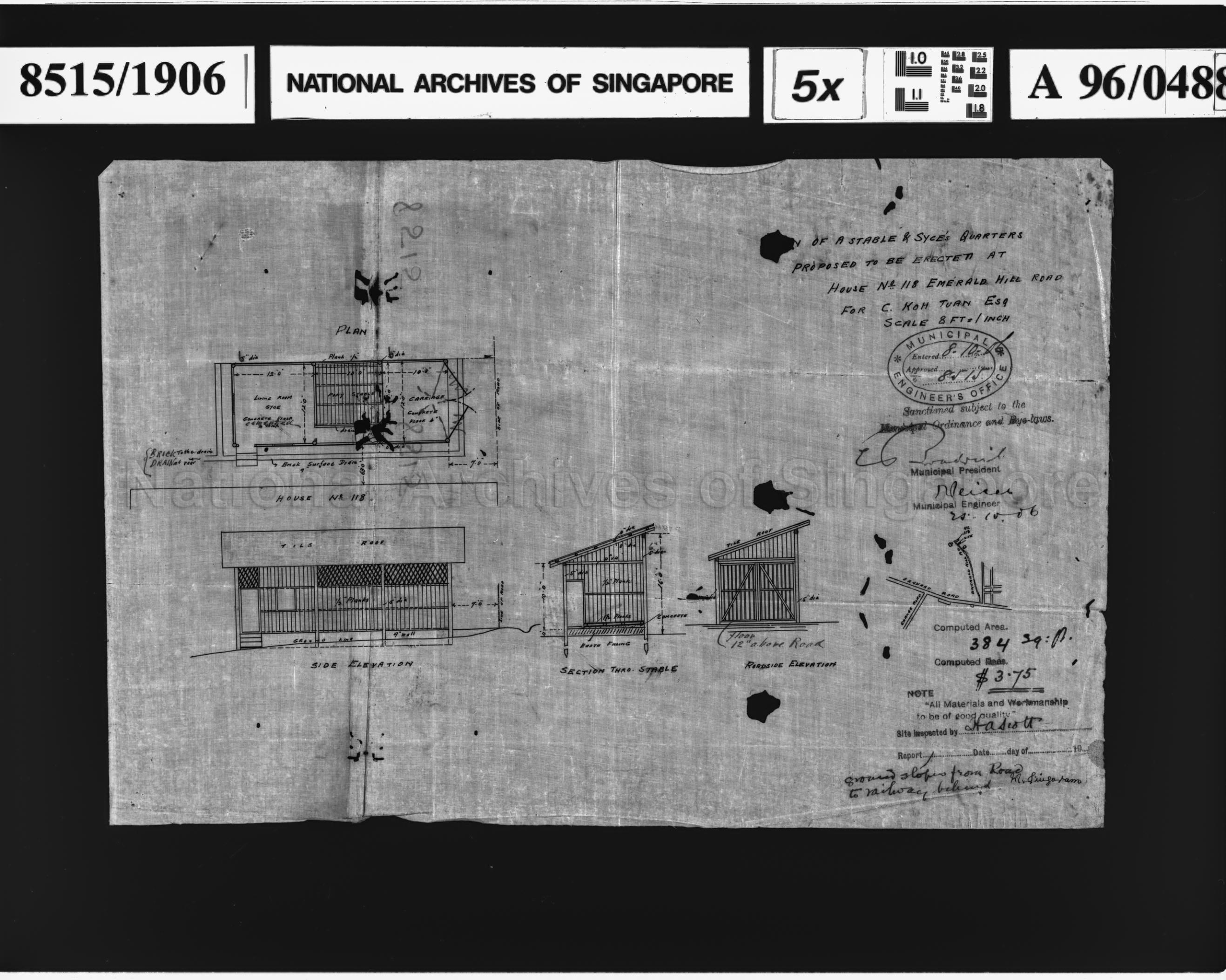 STABLE AND SYCE'S QUARTERS