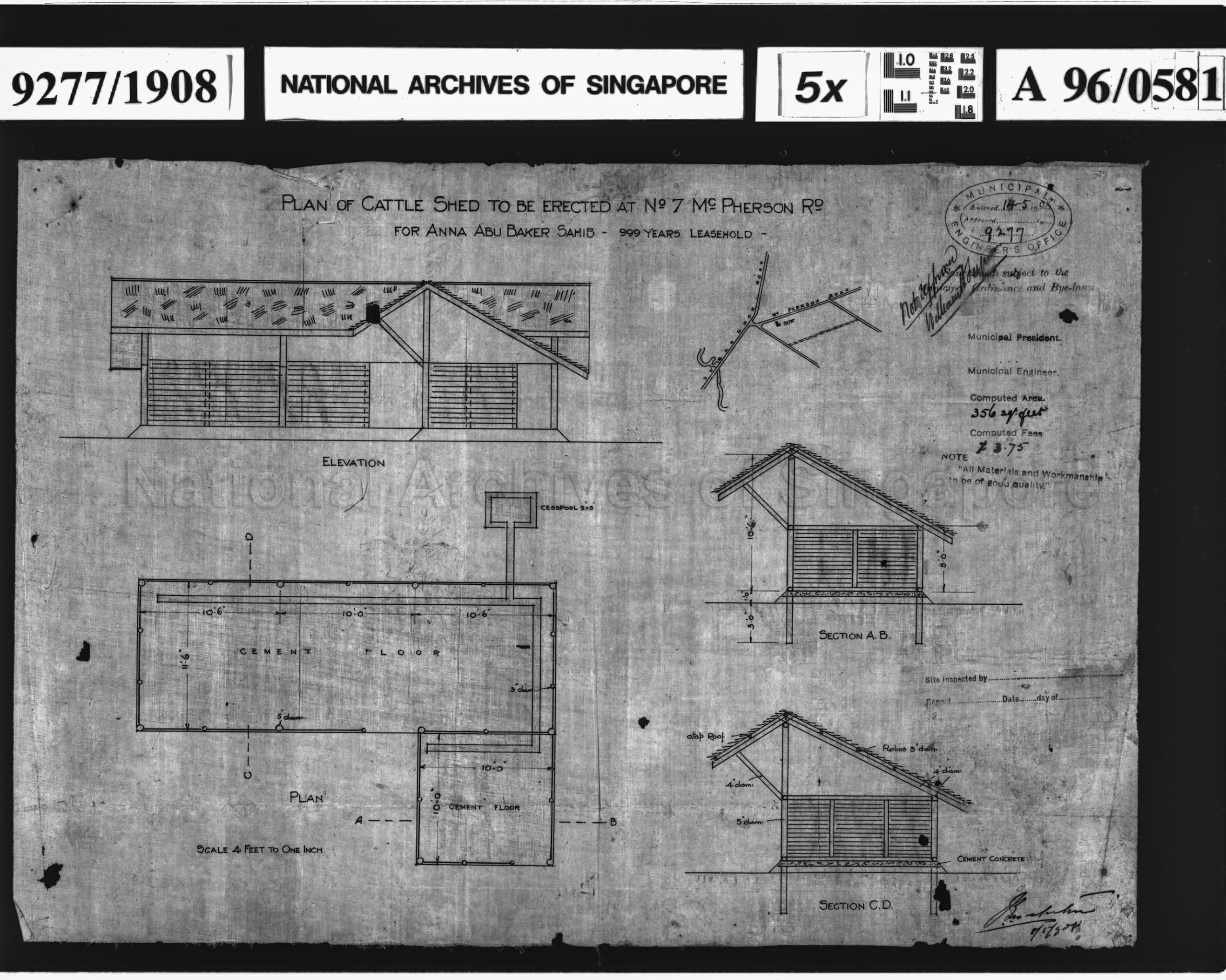 CATTLE SHED (WITH SIGNATURE AND DATE AT BOTTOM RIGHT CORNER)