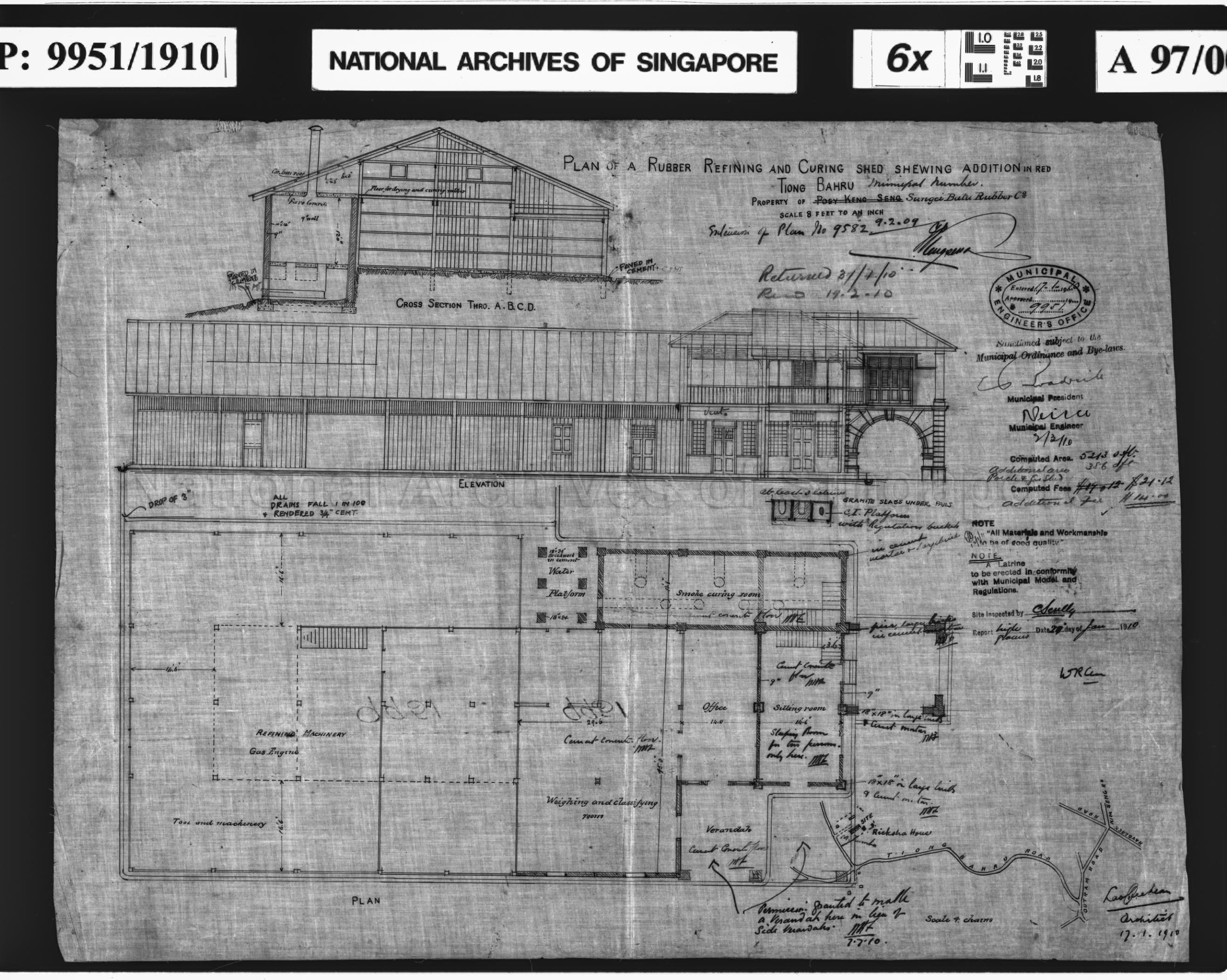 RUBBER REFINING AND CURING SHED