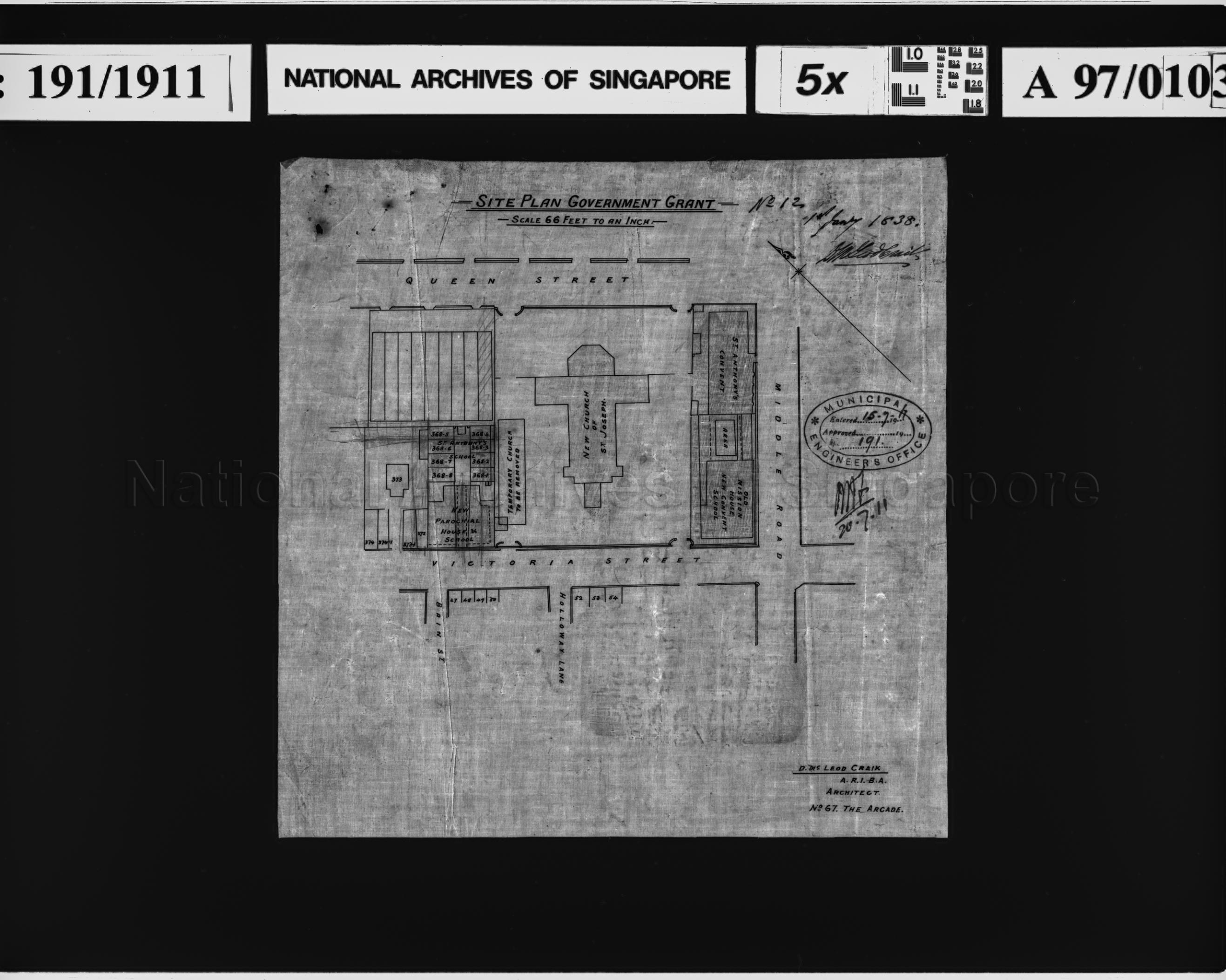 PORTUGUESE MISSION - SITE PLAN OF CONVENT