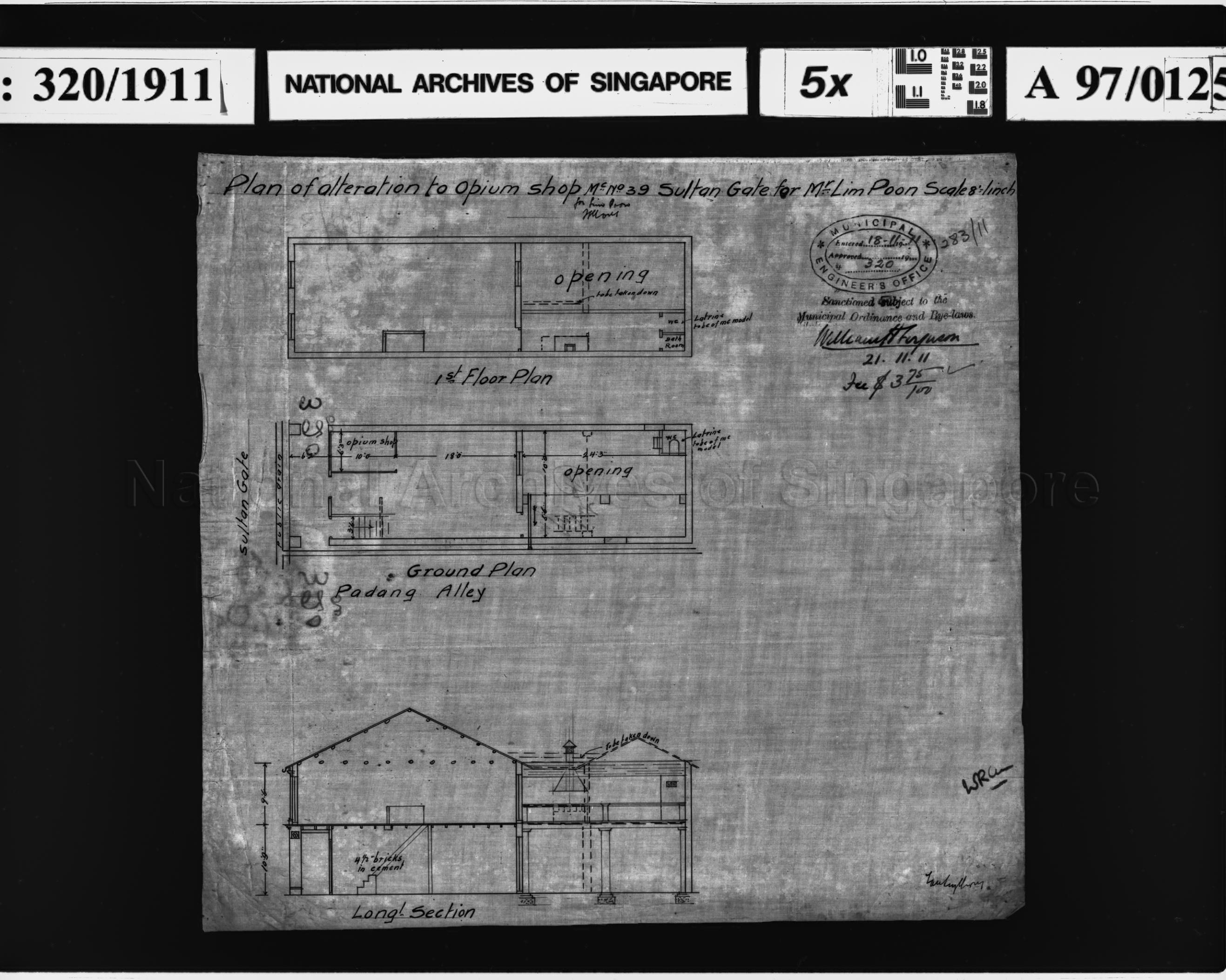 ALTERATION TO OPIUM SHOP