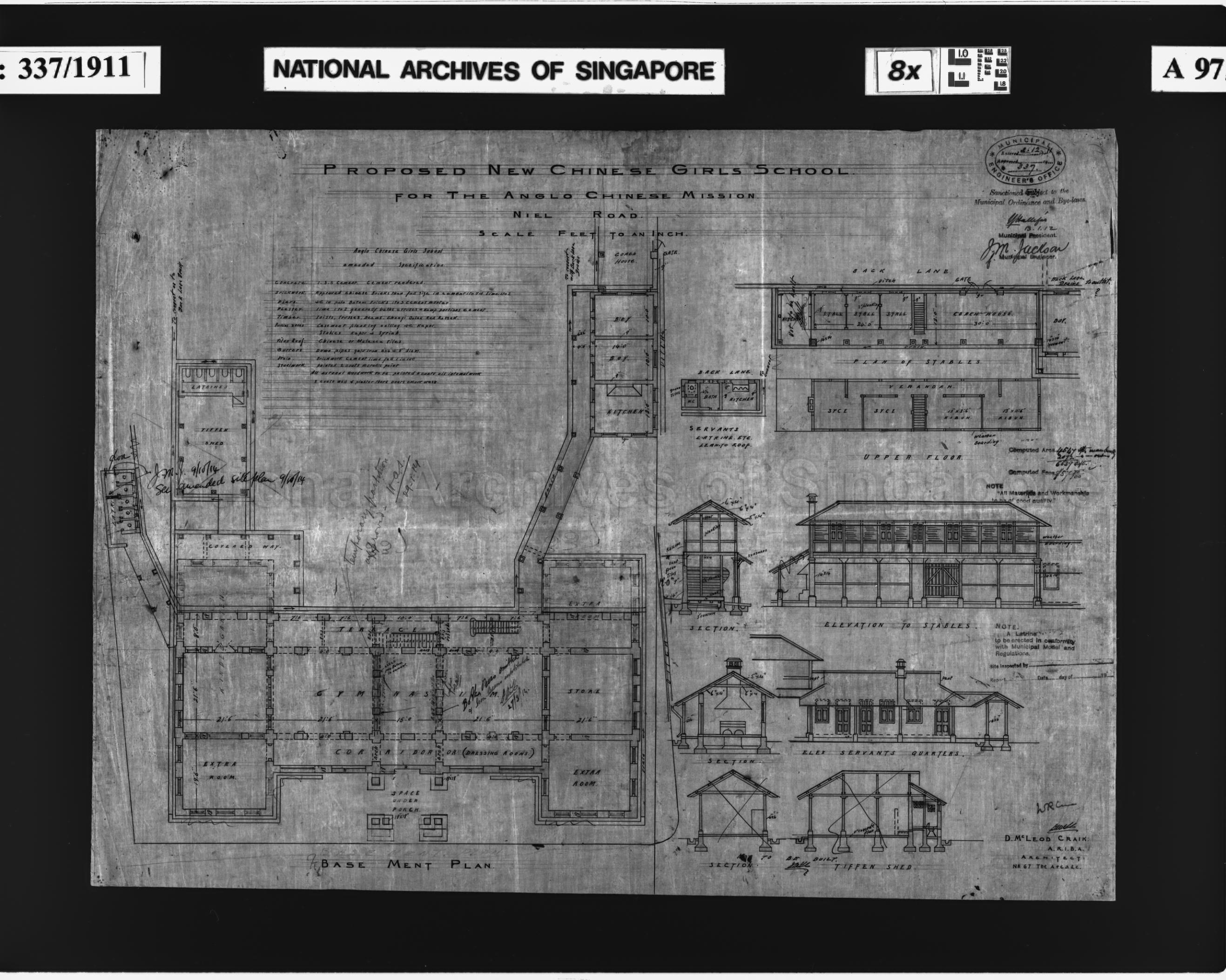 ANGLO CHINESE MISSION - NEW CHINESE GIRLS' SCHOOL - BASEMENT …