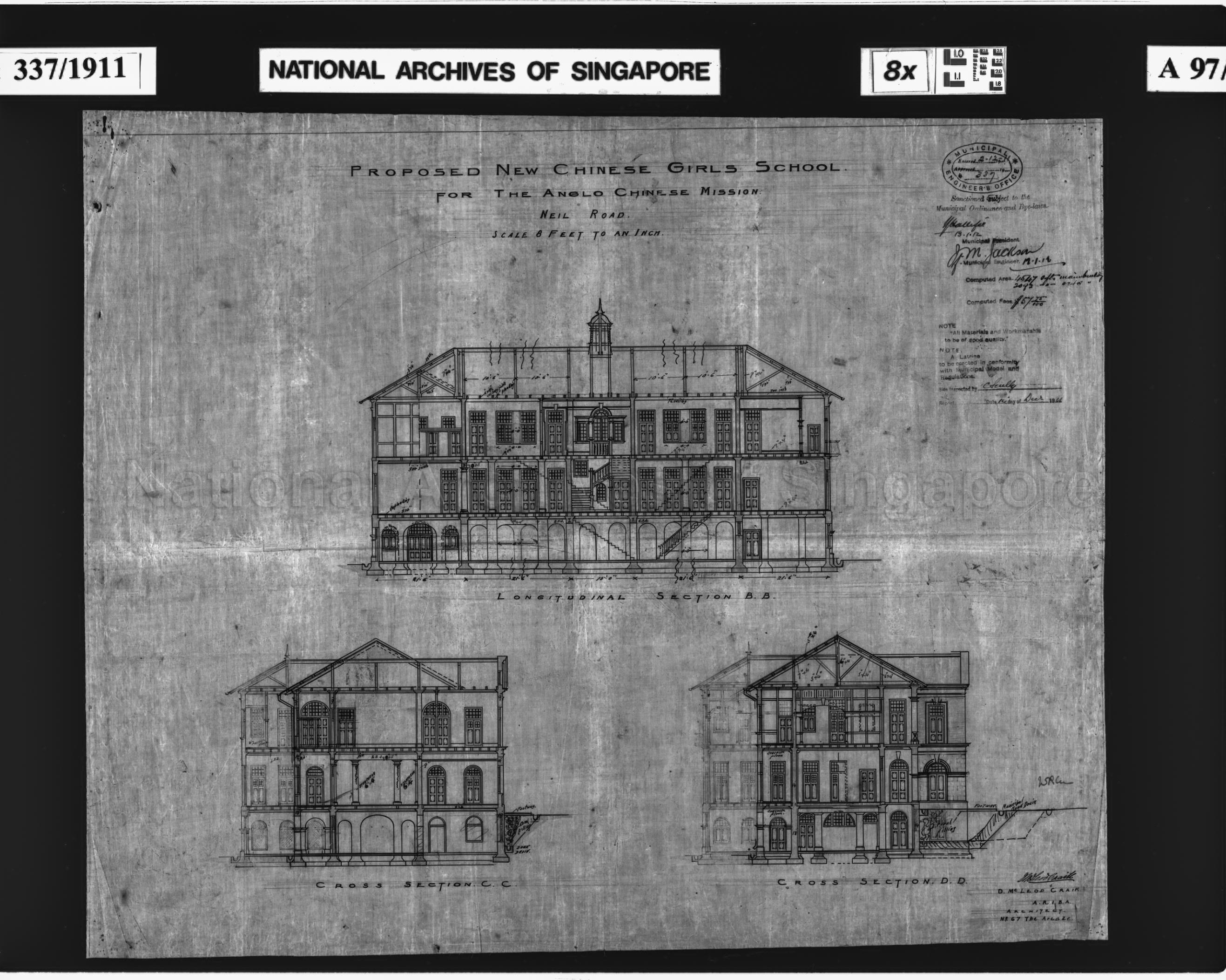 ANGLO CHINESE MISSION - NEW CHINESE GIRLS' SCHOOL - SECTIONS