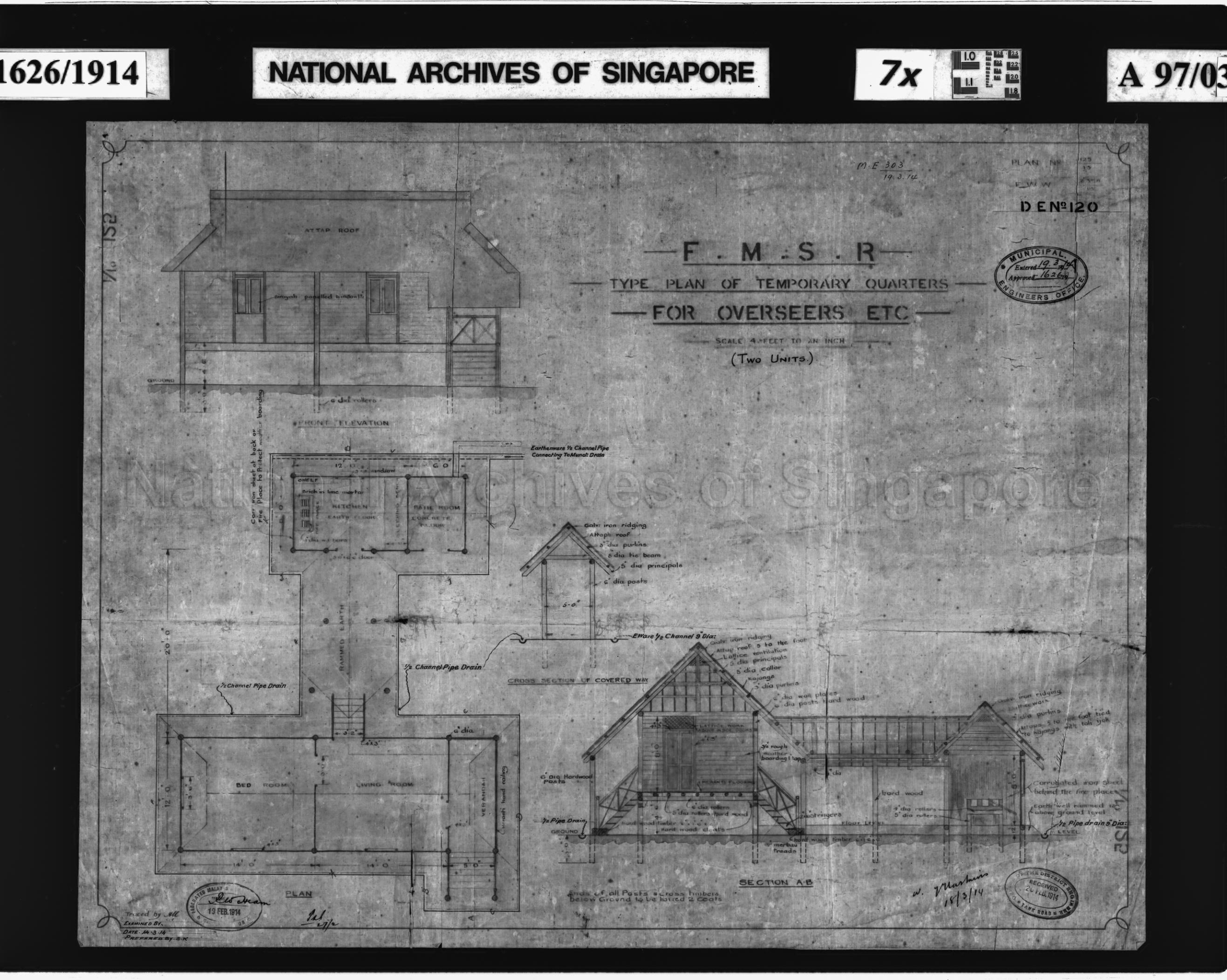 TEMPORARY QUARTERS FOR OVERSEERS, ETC (NO 120)