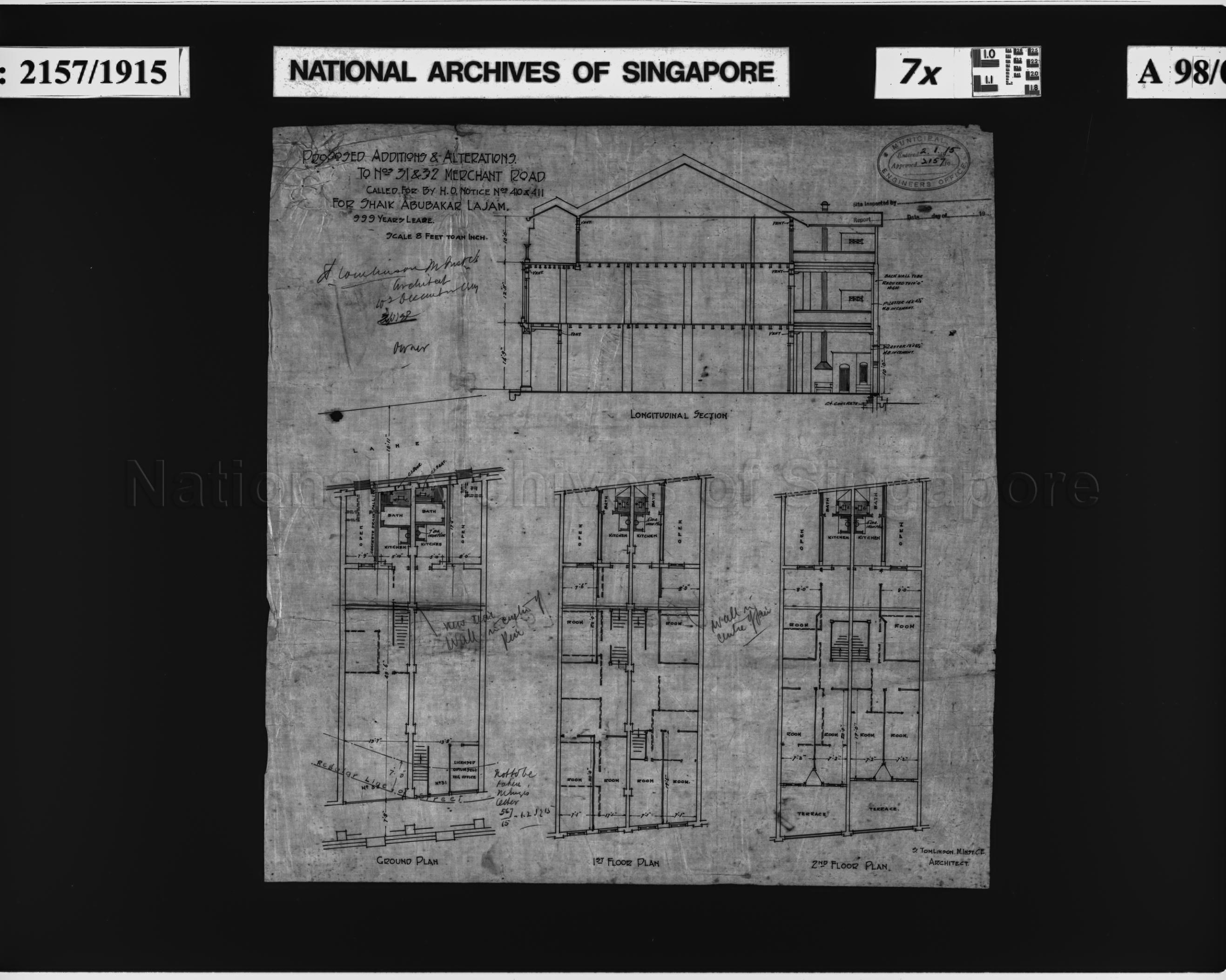 ADDITIONS AND ALTERATIONS TO 31 AND 32 MERCHANT ROAD
