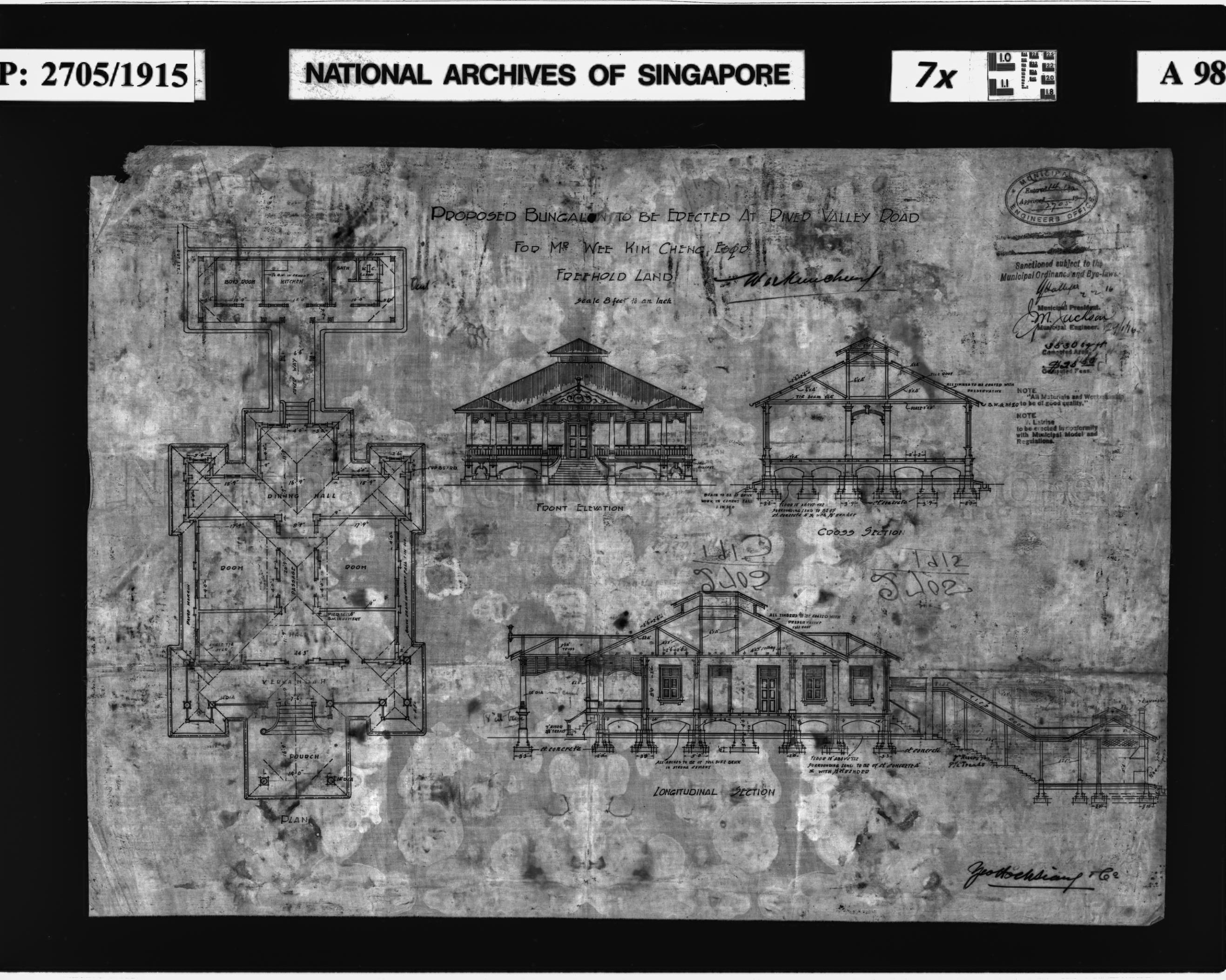 BUNGALOW (TORN AT TOP LEFT)