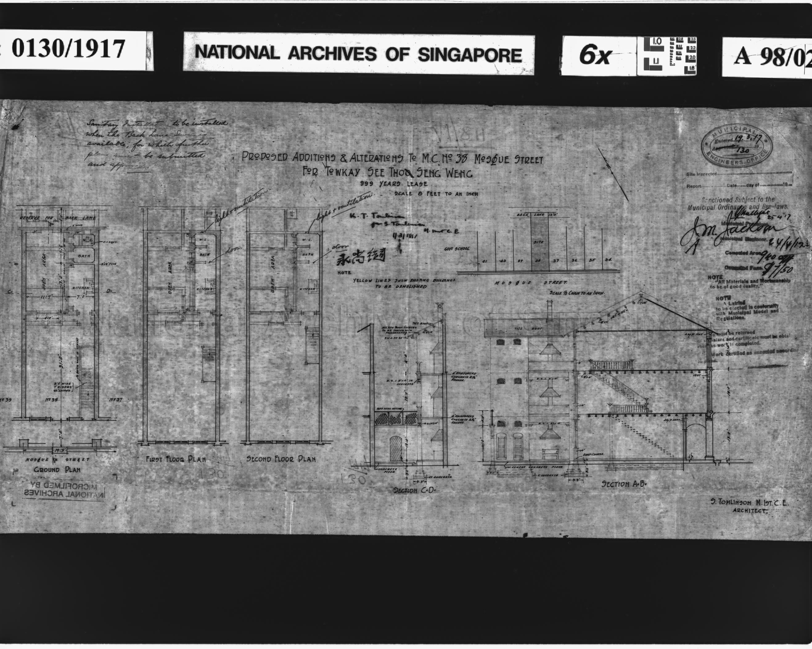 ADDITIONS AND ALTERATIONS TO 38 MOSQUE STREET