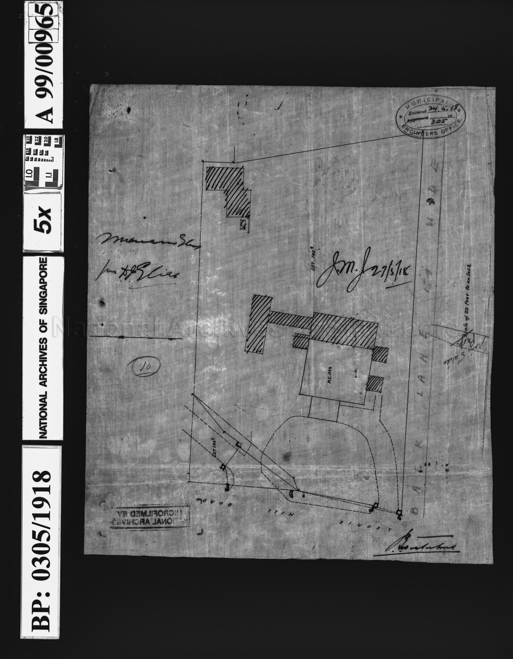ADDITIONS AND ALTERATIONS TO BUNGALOW - SITE PLAN