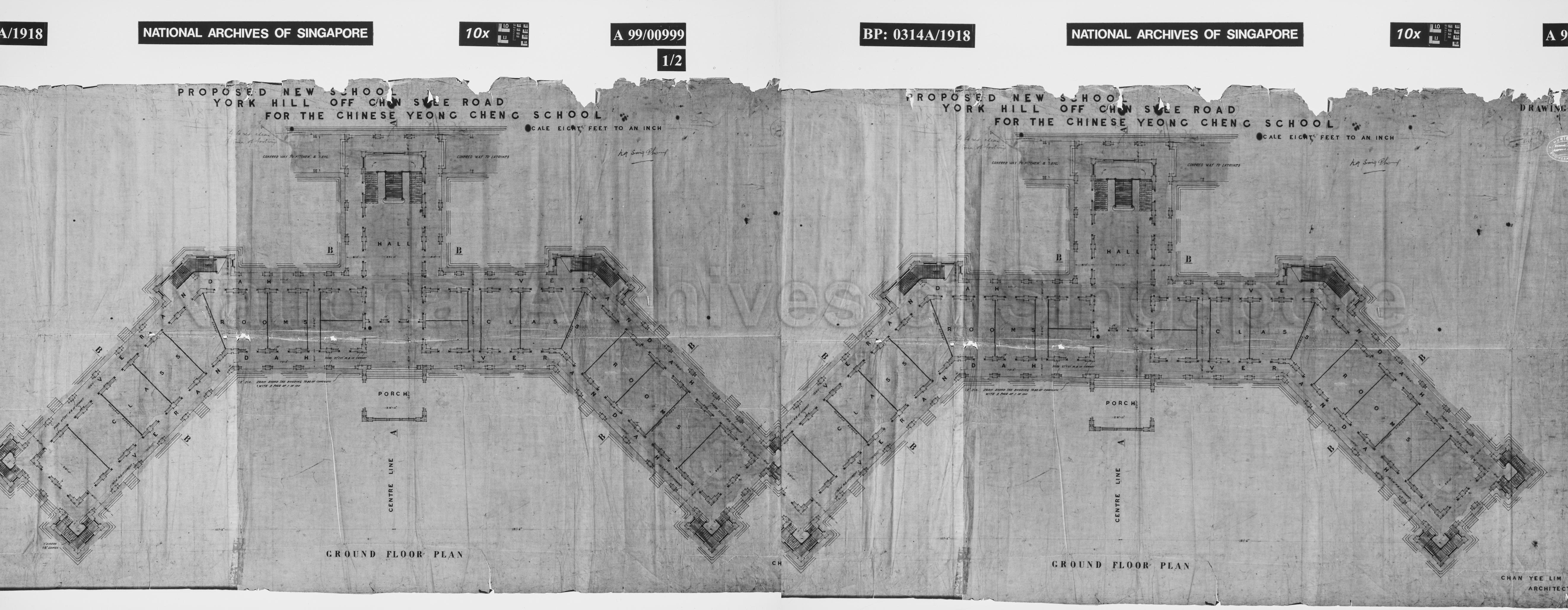 CHINESE YEONG CHENG SCHOOL - SCHOOL (DRAWING NO 1, BLUE  …