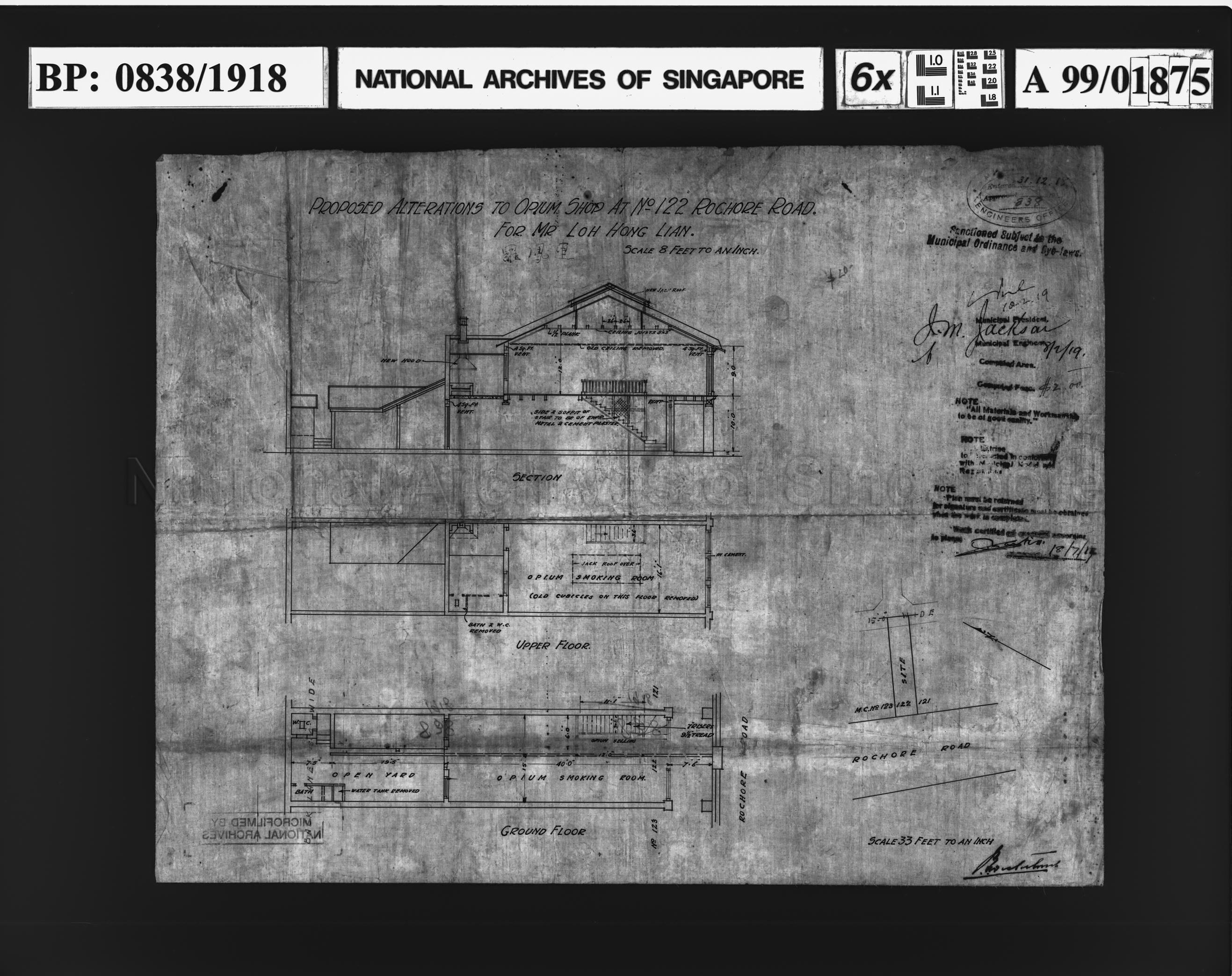 ALTERATIONS TO OPIUM SHOP