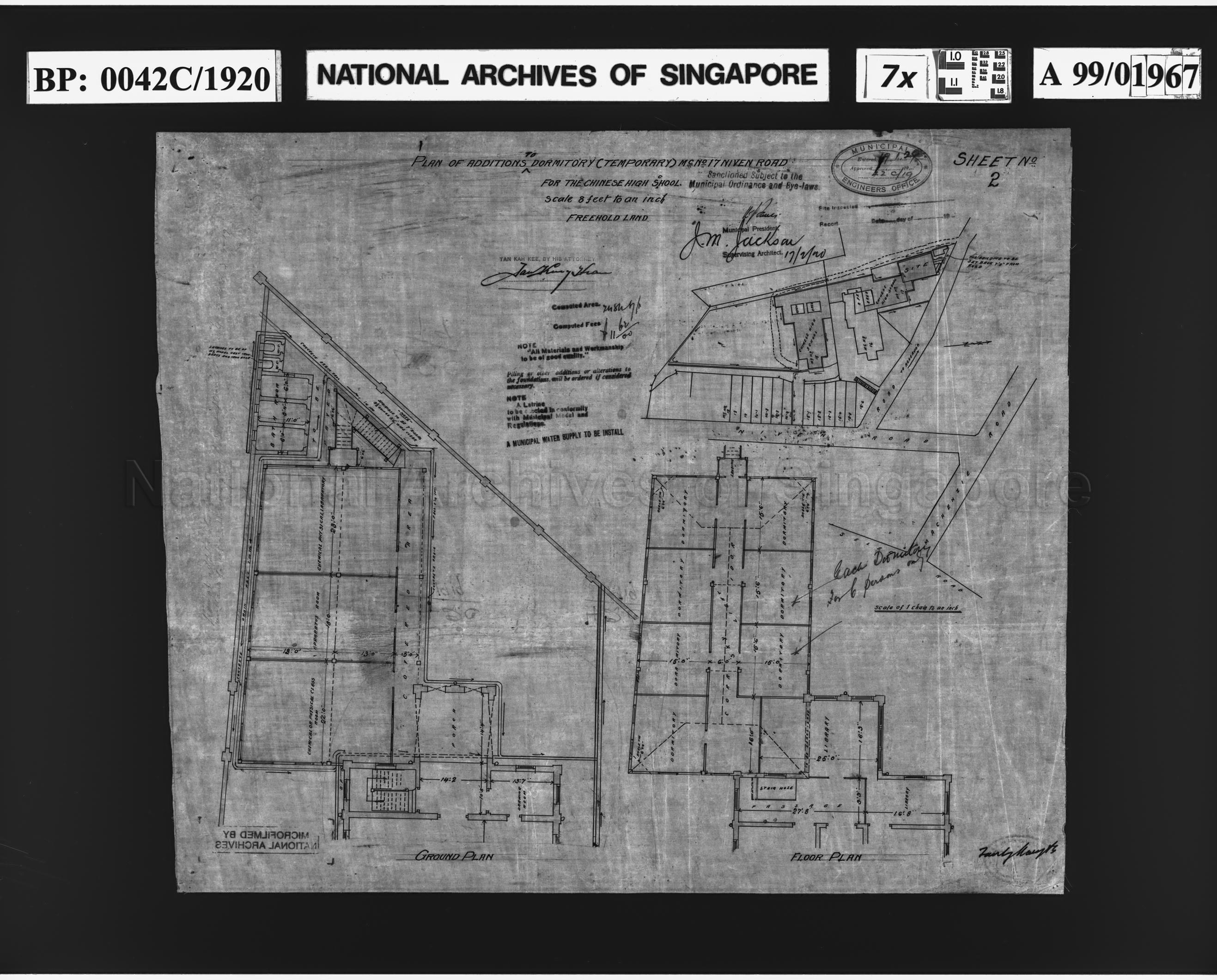 CHINESE HIGH SCHOOL - ADDITIONS TO DORMITORY (TEMPORARY) -  …