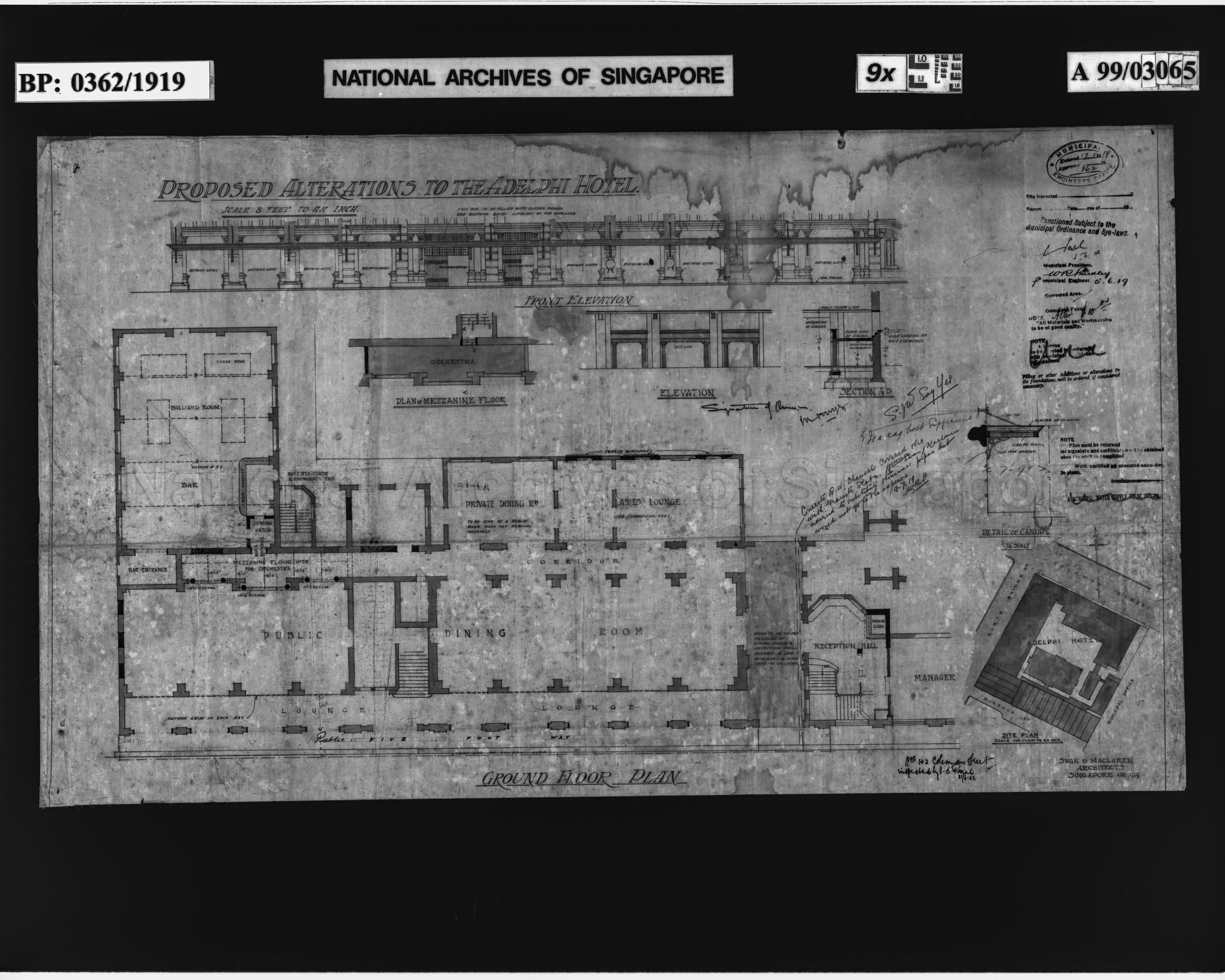 ADELPHI HOTEL - ALTERATIONS