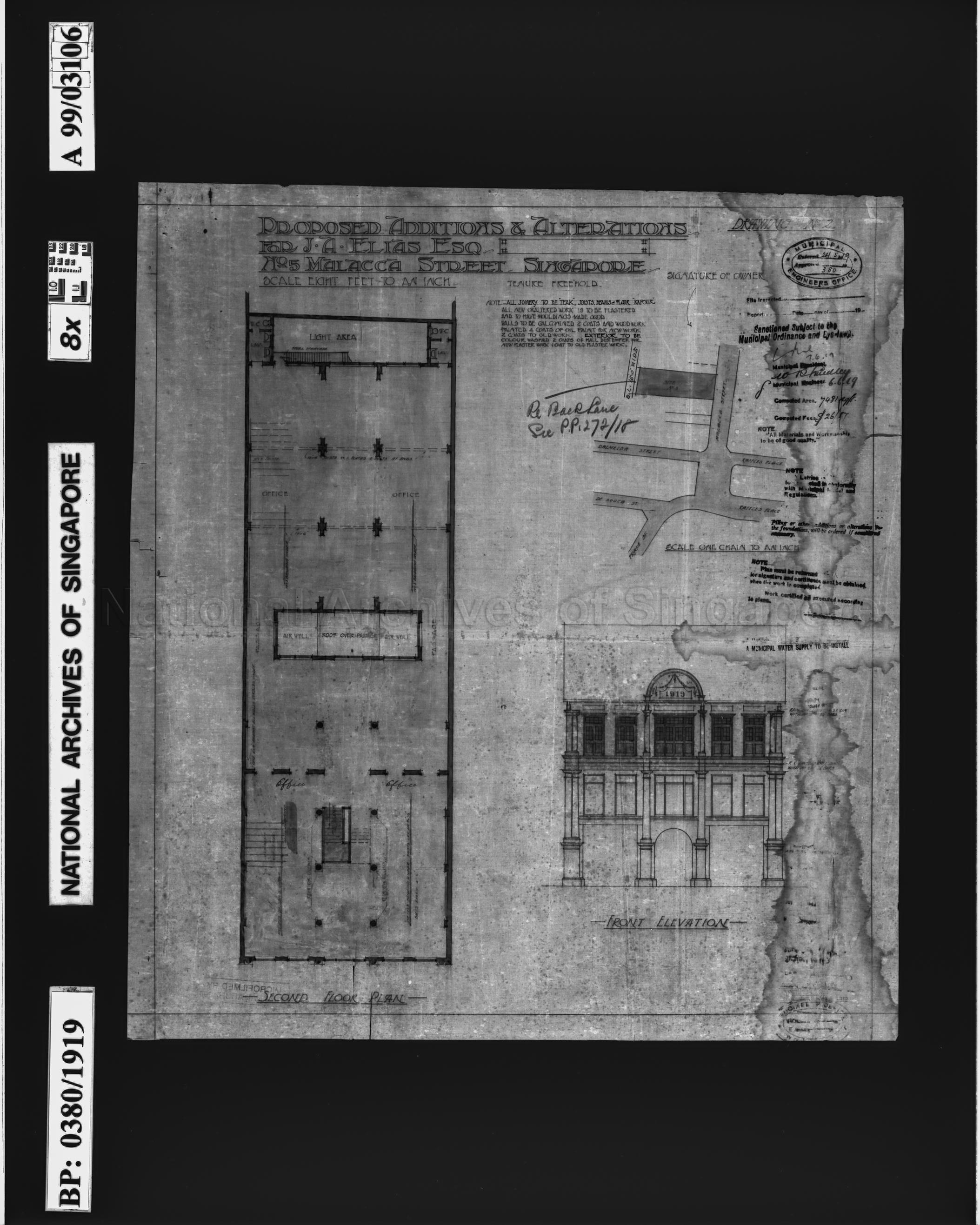 ADDITIONS & ALTERATIONS TO NO. 5 MALACCA STREET (DRAWING NO …