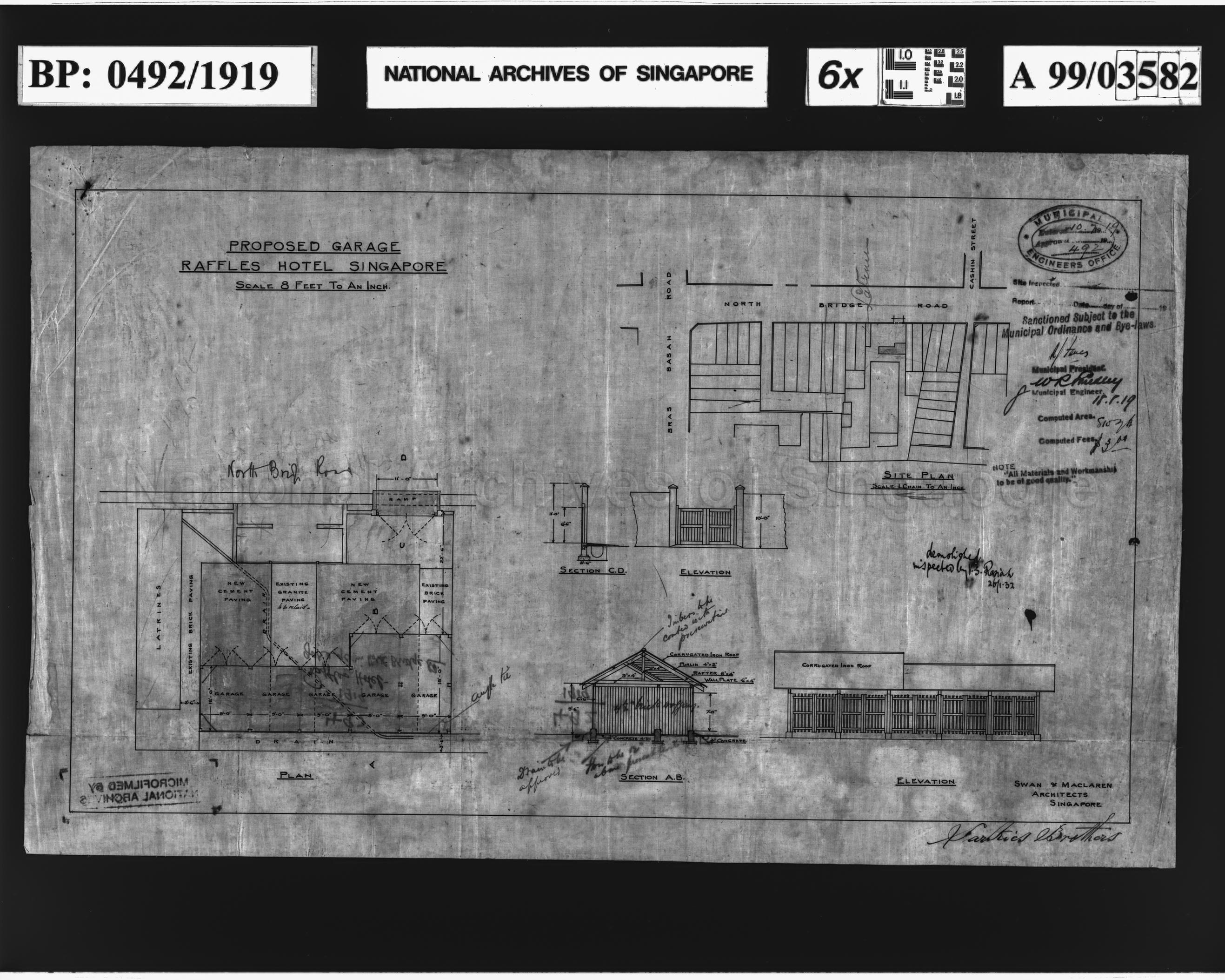 RAFFLES HOTEL - GARAGE