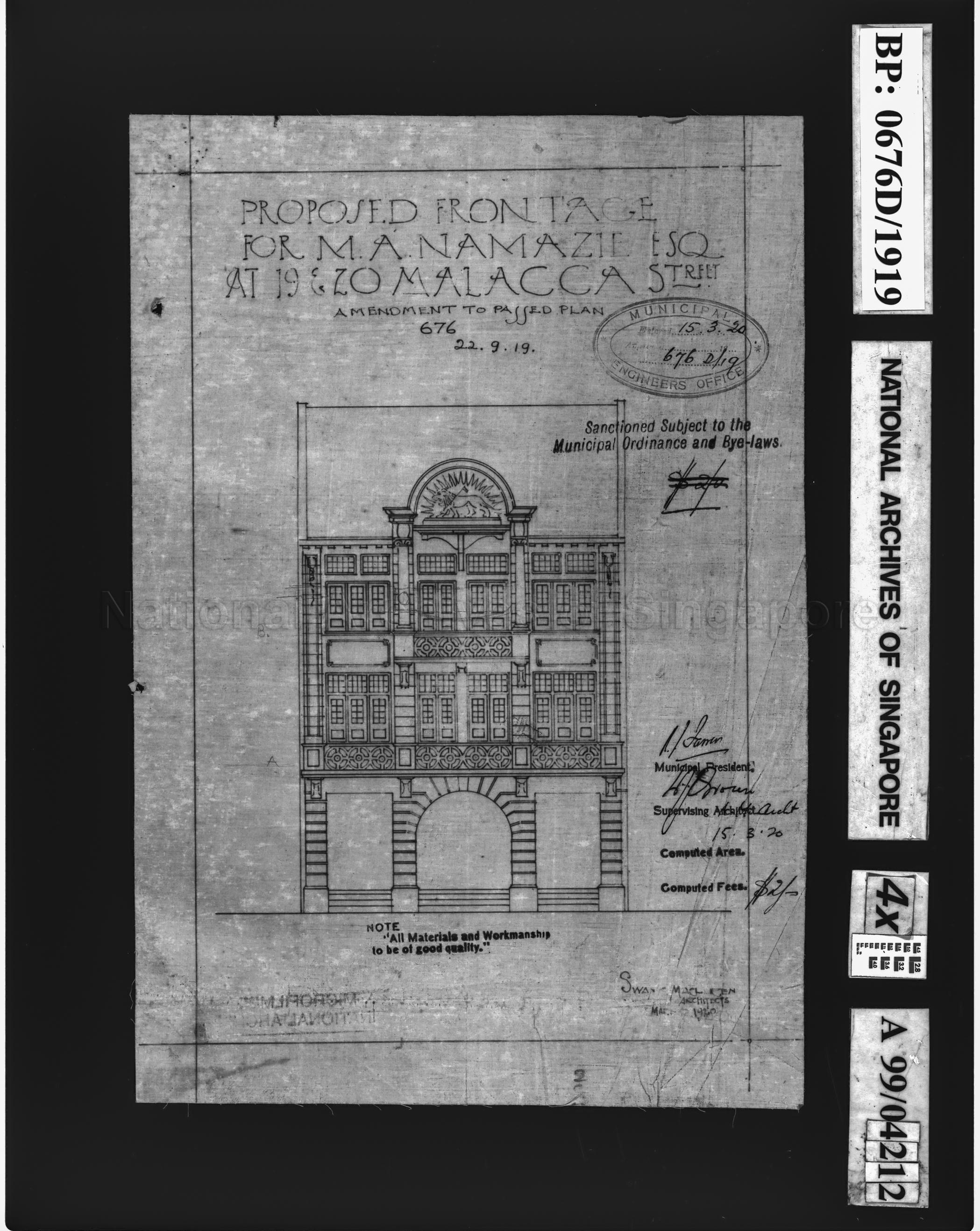 PROPOSED FRONTAGE