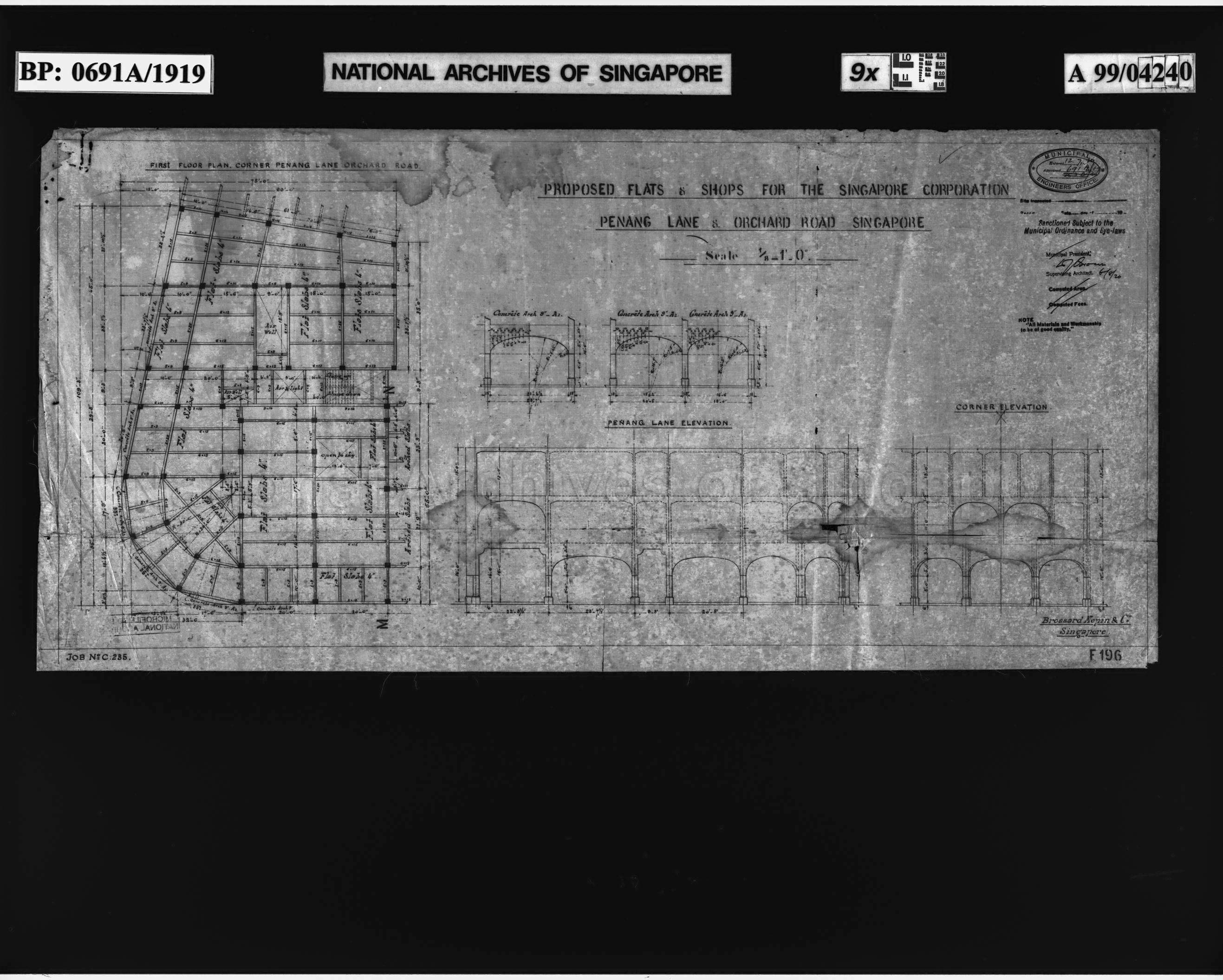 THE SINGAPORE CORPORATION - SHOPS AND FLATS (F196)