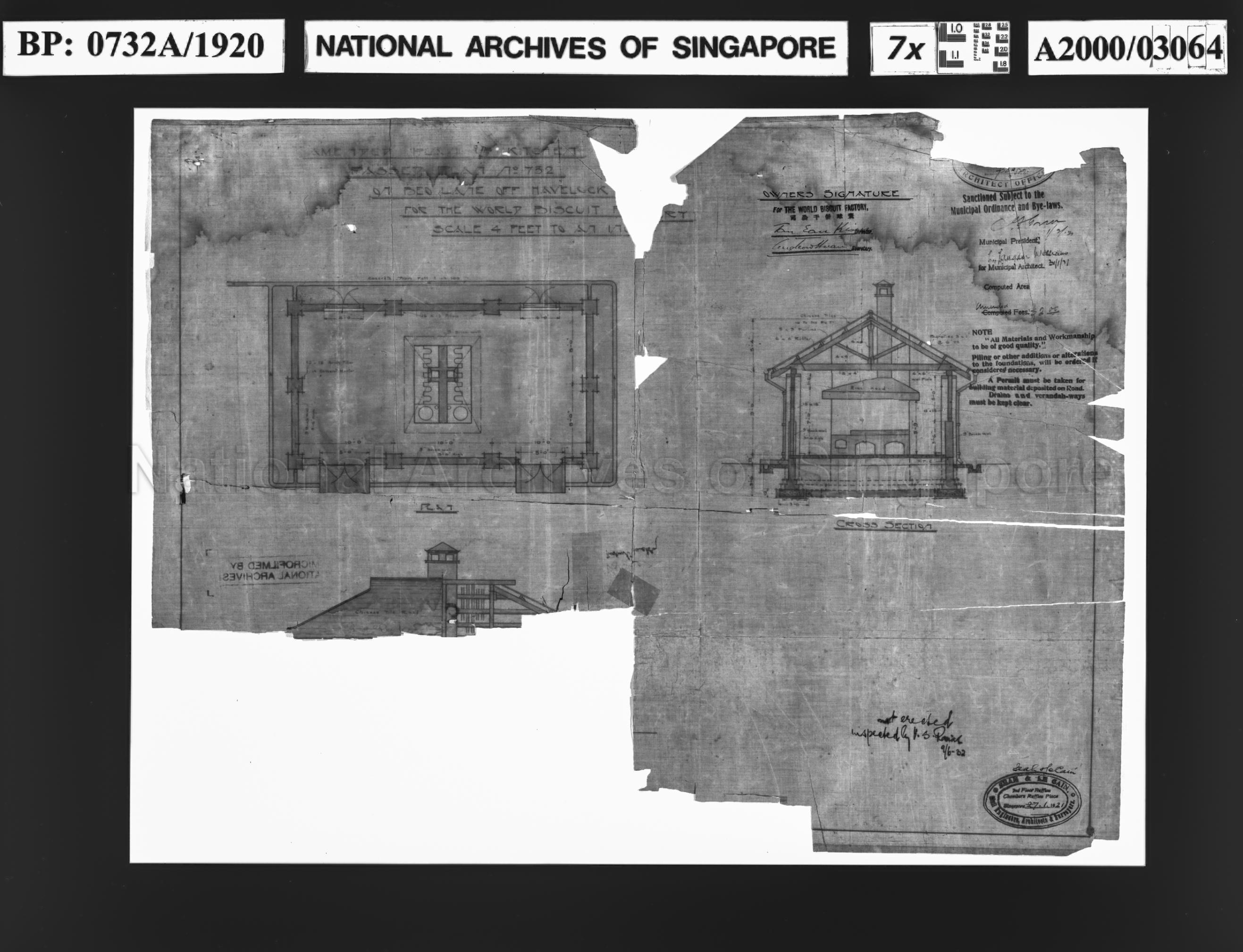 AMENDMENT TO PASSED PLAN NO 732 TO KITCHEN OF BISCUIT  …