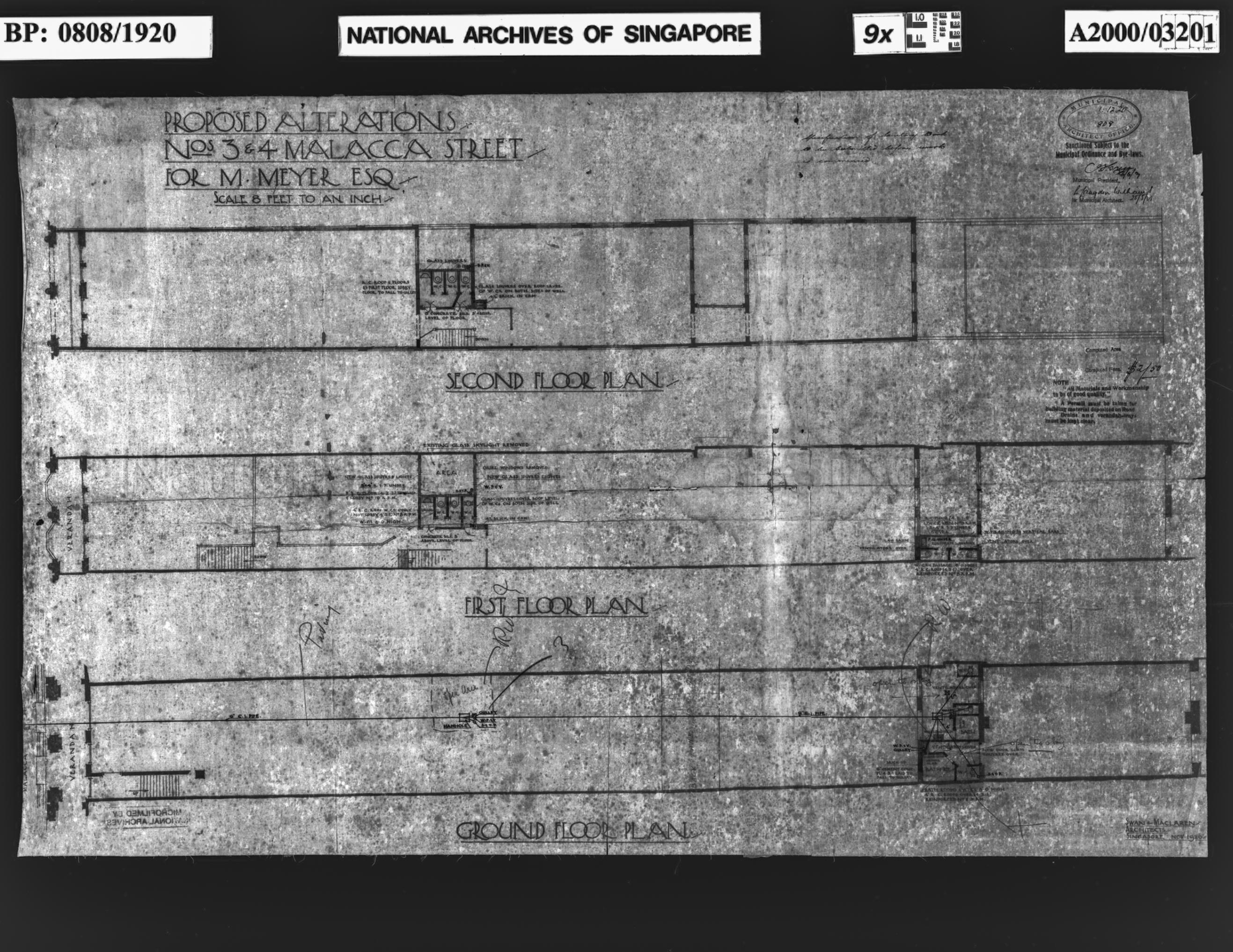 ALTERATIONS TO 3 AND 4 MALACCA STREET