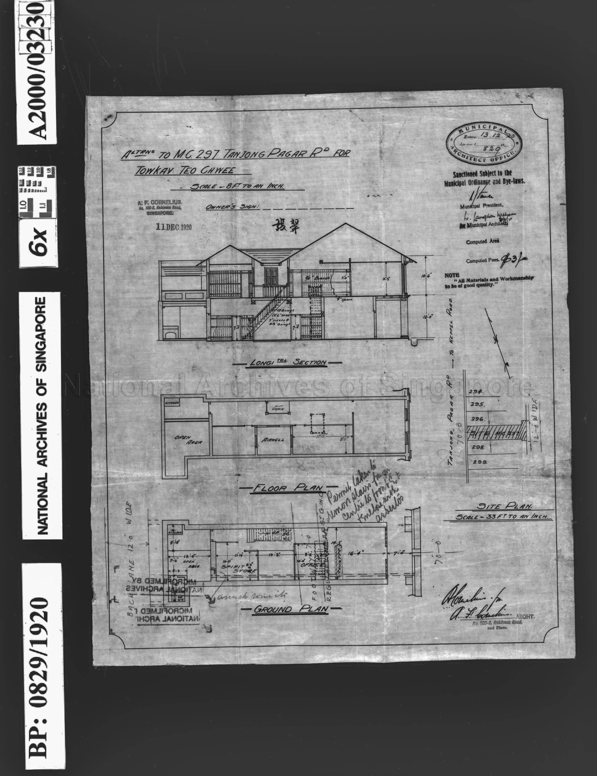 ALTERATIONS TO 297 TANJONG PAGAR ROAD