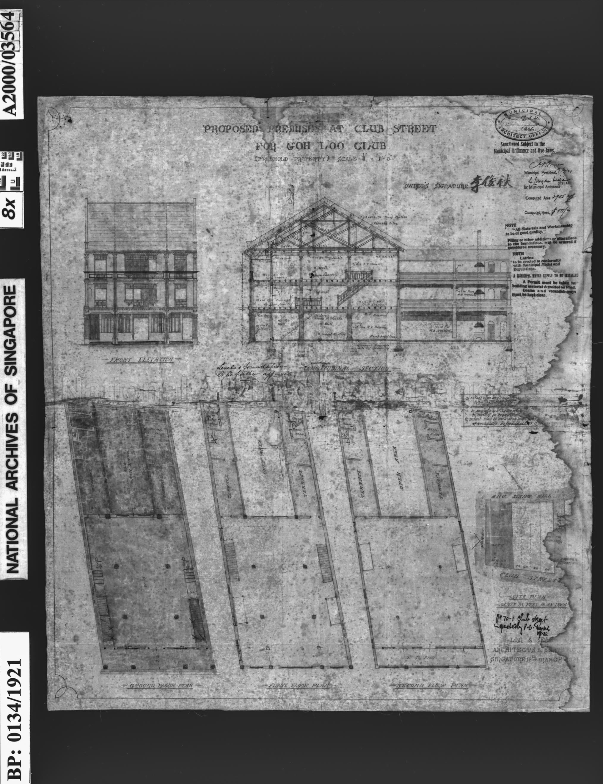 GOH LOO CLUB - PREMISES AT CLUB STREET