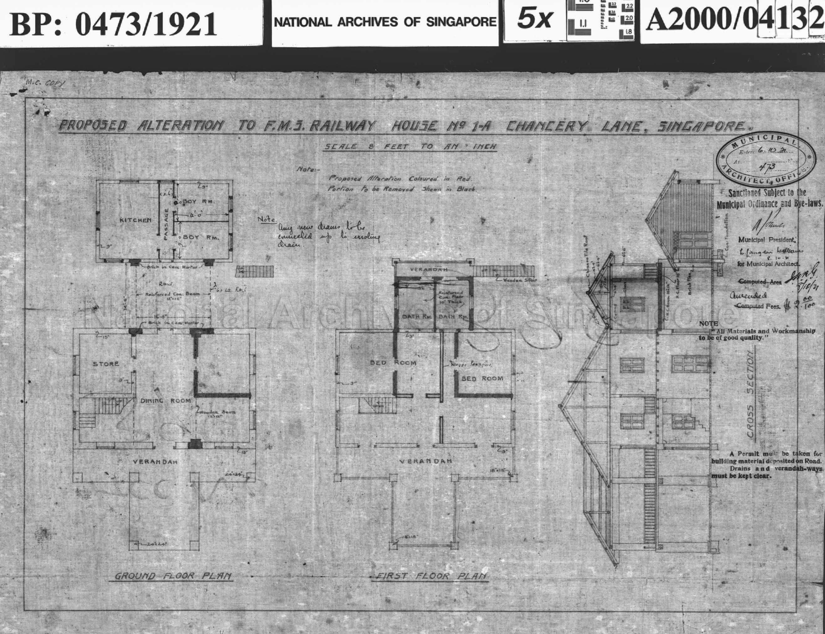 FEDERATED MALAY STATES RAILWAYS - ALTERATION TO F.M.S.  …