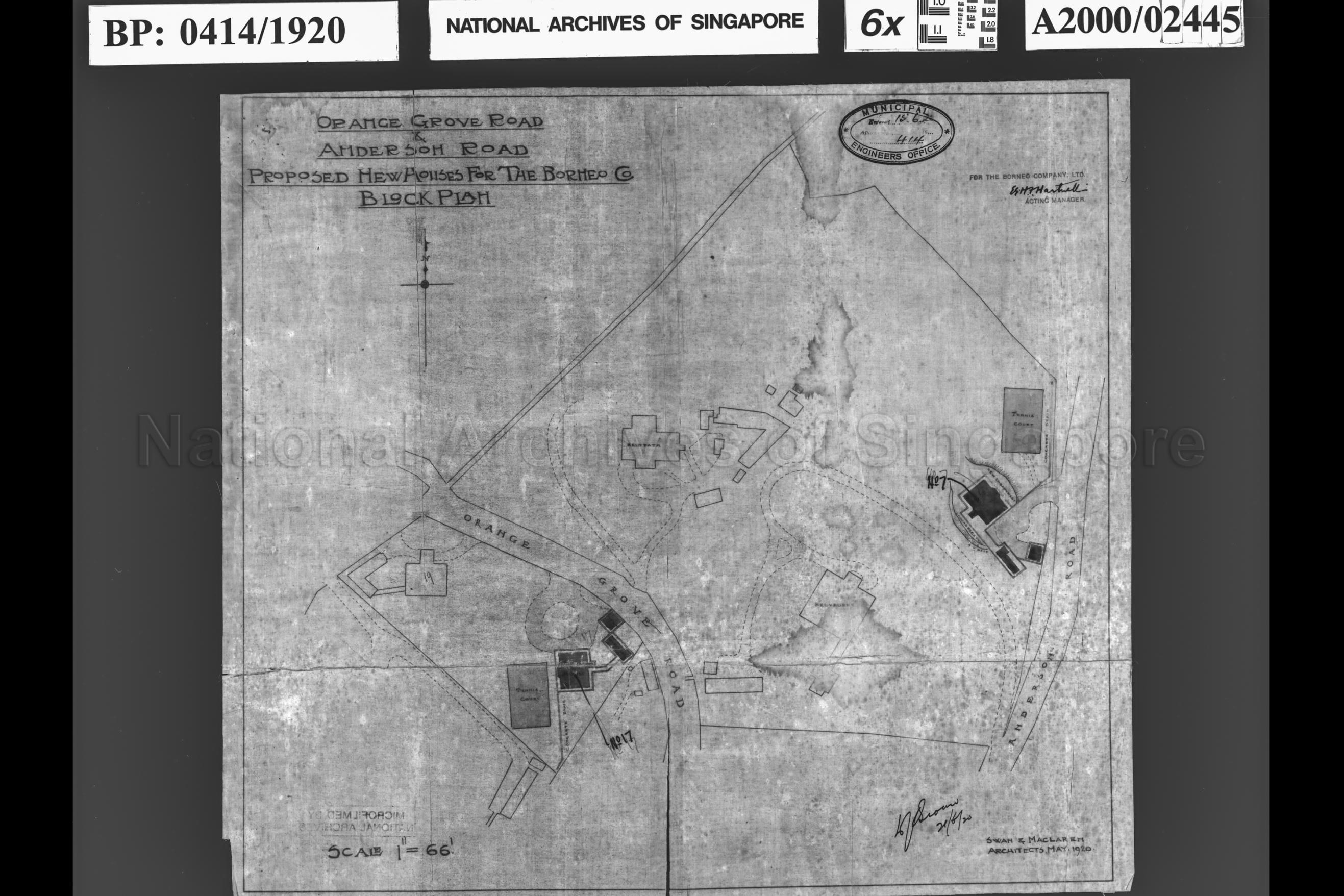 BLOCK PLAN OF 2 BUNGALOWS