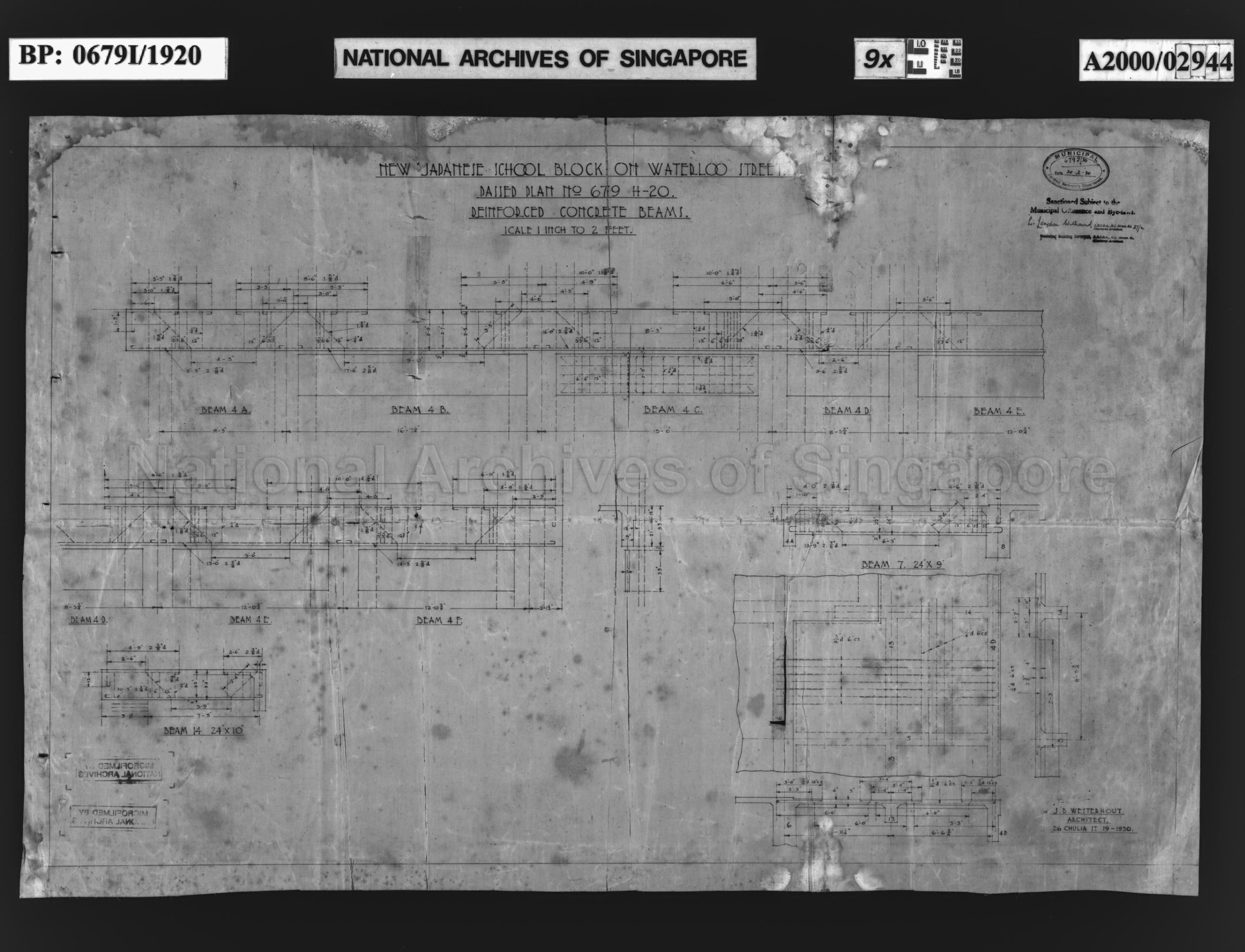 SINGAPORE JAPANESE SCHOOL - REINFORCED CONCRETE BEAMS TO  …