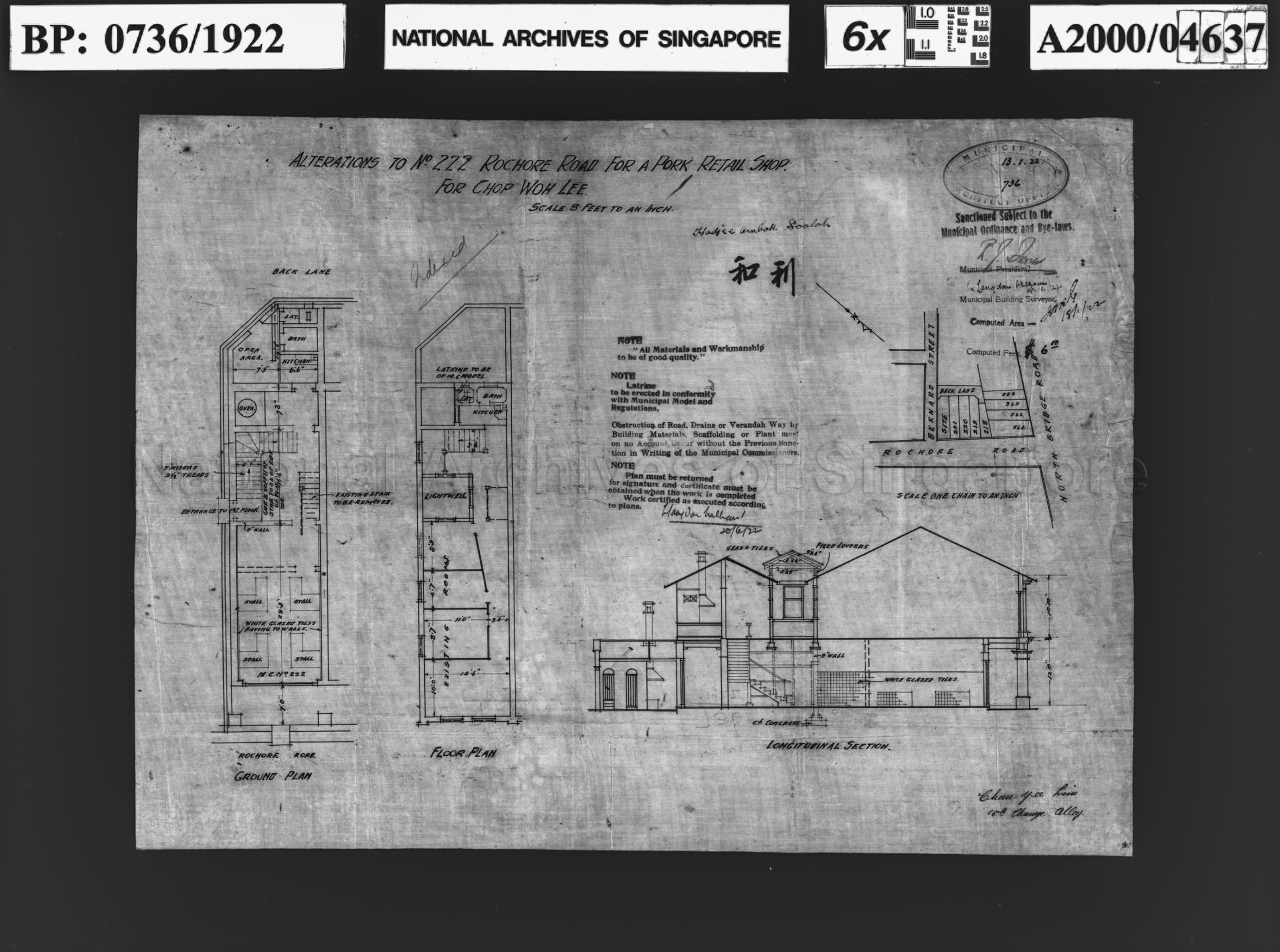 ALTERATIONS FOR A PORK RETAIL SHOP