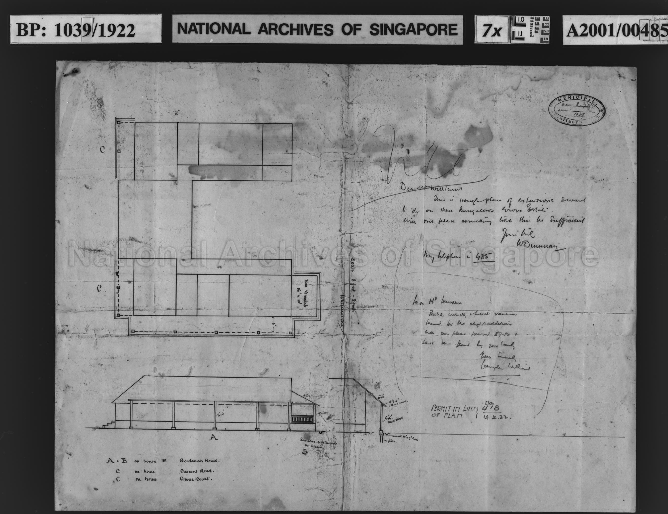 ROUGH PLAN OF BUNGALOW